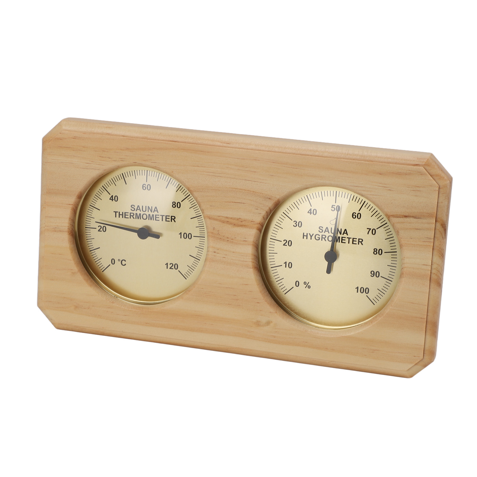 Saunathermometer Aus Holz, Hygrometer, 2-in-1, Feuchtigkeits- Und Temperaturmessung, Innenthermometer, Hygrometer Für Hotelsaunen