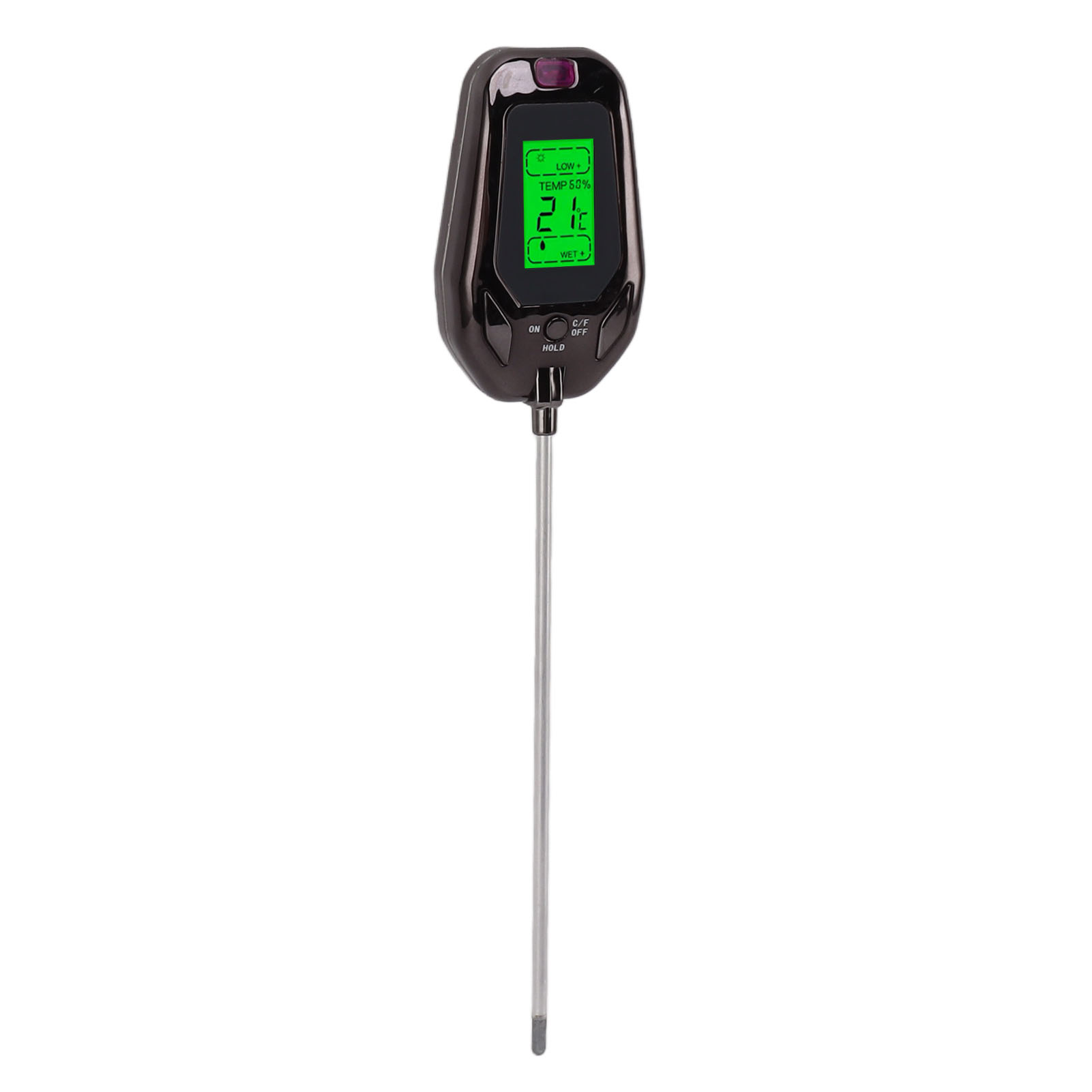Bodenfeuchtigkeitsmesser, Licht-, Ph-, Temperatur- Und Luftfeuchtigkeitsmessung, 5-in-1-gerät, Für Pflanzen, Nutzpflanzen, Blumen Und Gemüse, Bodendetektor
