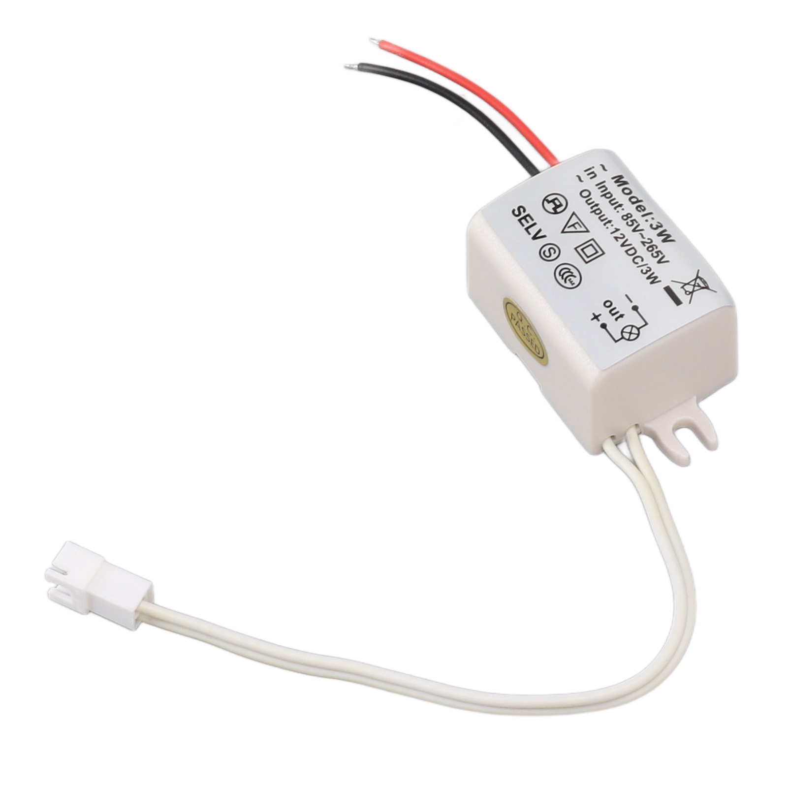 Kompaktes Led-netzteil Dc 12 V 3 W Mit Überspannungsschutz Für Led-streifen, Led-lampen Und Industriebeleuchtung