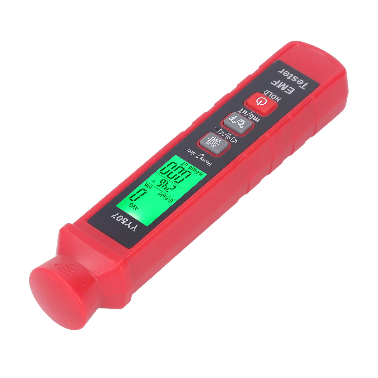 3v-elektromagnetfeldmessgerät, Elektromagnetfeldmesser, Lcd-display Mit Hintergrundbeleuchtung, Akustischer Und Optischer Alarm, Tragbarer Strahlungsdetektor Für Zuhause