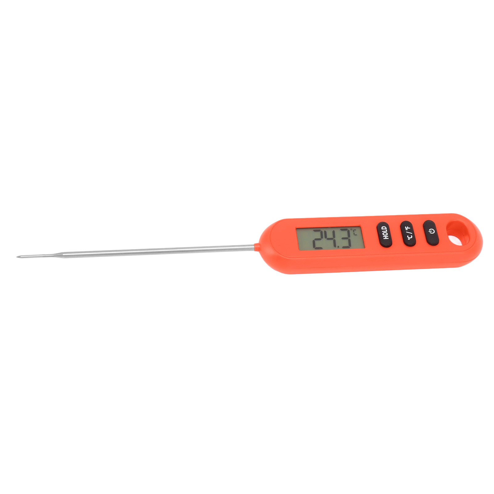 Fleisch- Und Lebensmittelthermometer, Sofortthermometer, Digitales Grill- Und Küchenthermometer Mit Langer Sonde, Rot