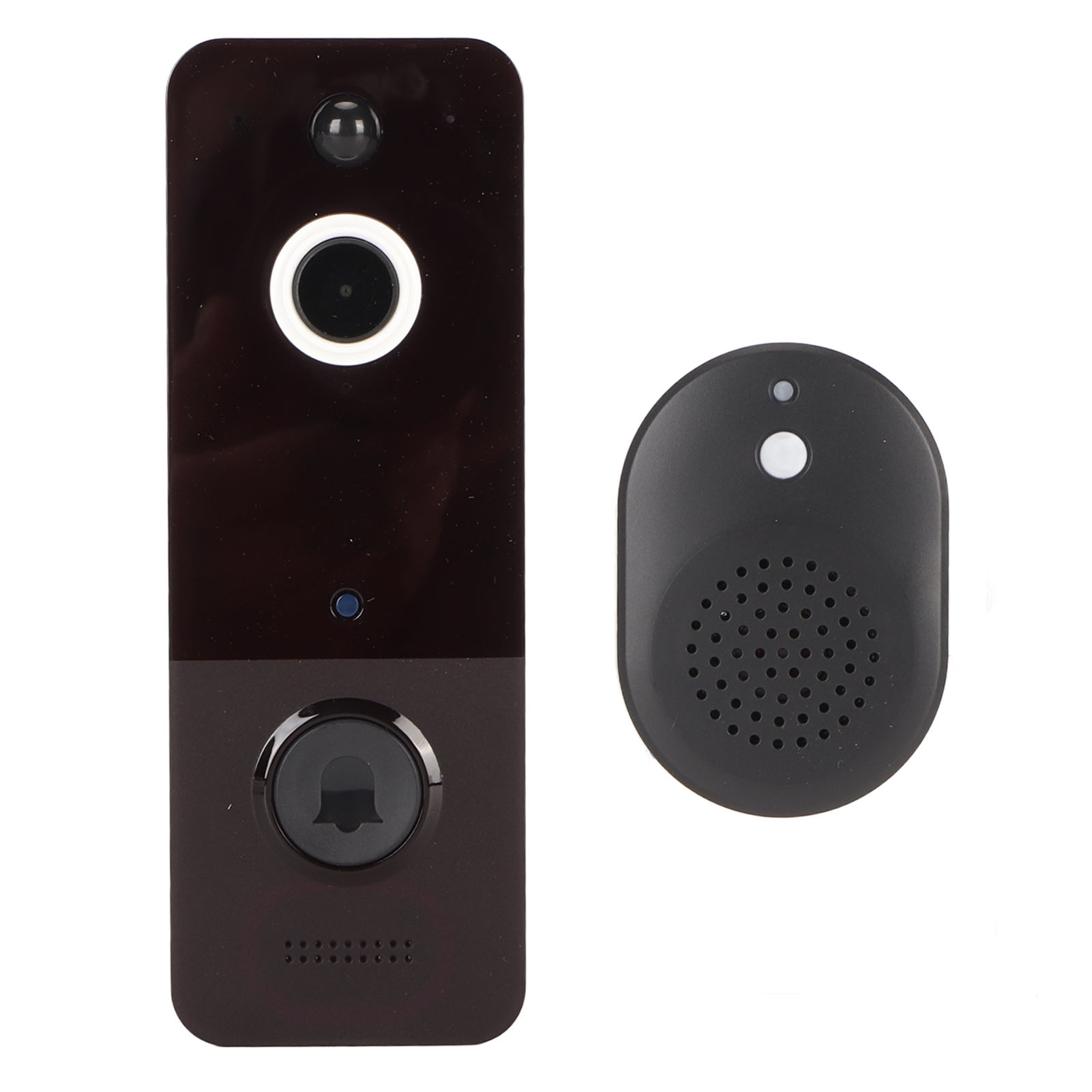 Video-türsprechanlage Mit Wlan-kamera, Kabellose Hd-video-türsprechanlage, Nachtsicht, Ip65, Wasserdicht, Mit Empfänger, Intelligente Türklingel Für Mehr Sicherheit Zu Hause