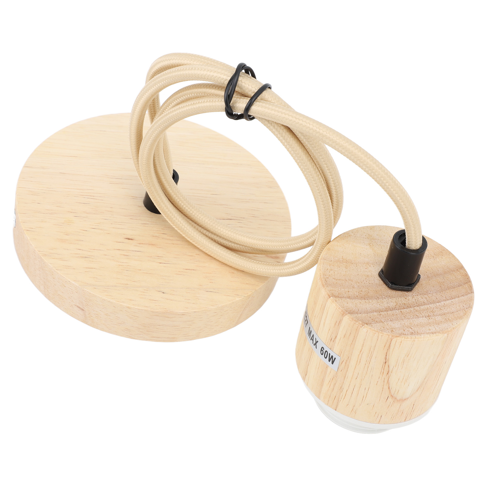 E27-fassung Aus Holz Für Vintage-pendelleuchten, Beleuchtungszubehör, Holzsockel Für Deckenpendelleuchten, 220 V