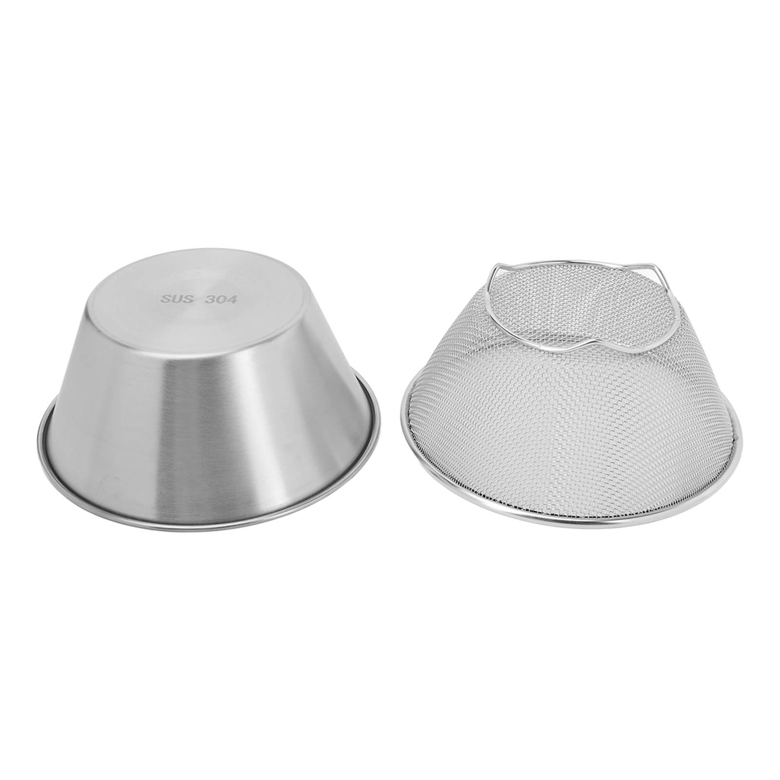 Set Aus Wiederverwendbaren, Hochfesten Edelstahl-sieben Und -abtropfsieben Für Gemüse Und Obst