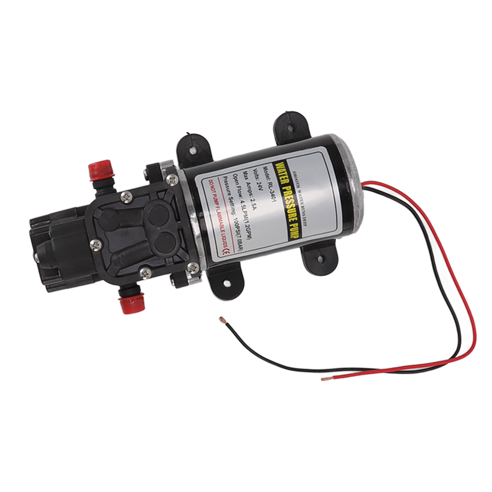 Membranwasserpumpe, Selbstansaugend, Intermittierend, Hochdruckwasserpumpe Für Den Hausgebrauch Und Die Schifffahrt Rl 3401 (24 V)
