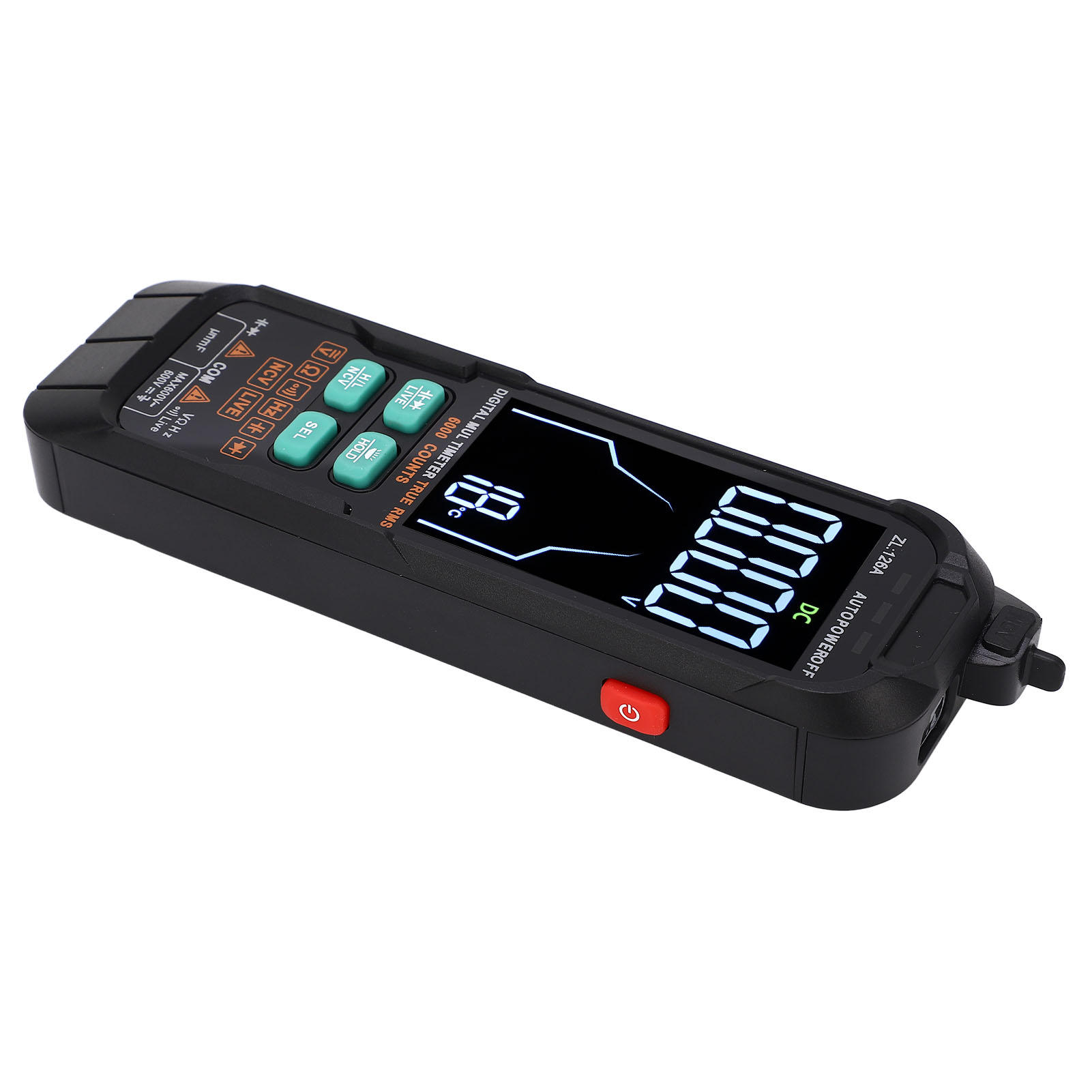 Digitales Multimeter Mit 6000 Messpunkten, Gleich- Und Wechselspannungsmesser, Kapazitätsmesser, Diodenwiderstandsmesser, Leiterprüfer, 600-v-werkzeuge