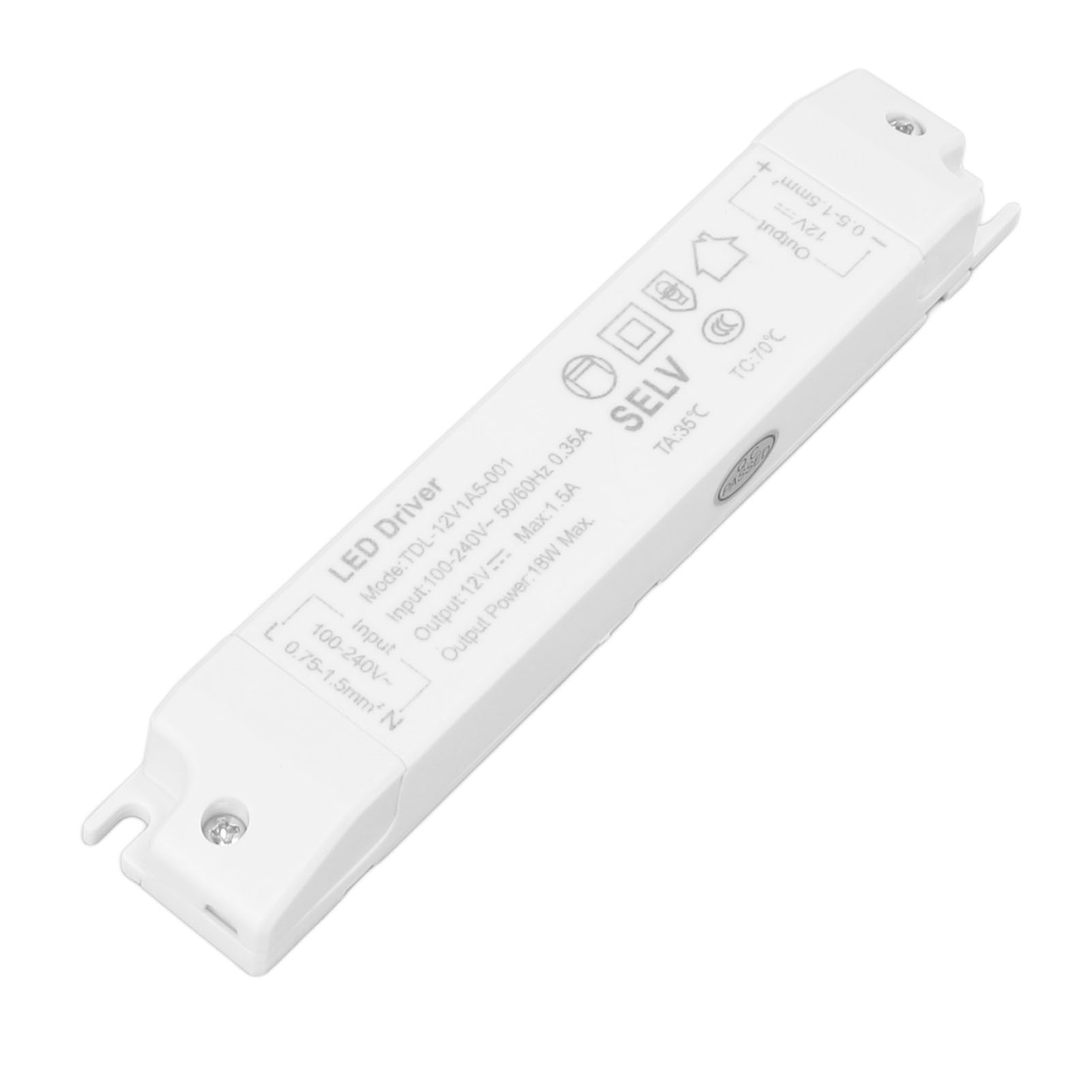 18w Dc12v 1,5a Abs Transformator Led-treiber Multifunktionales Led-netzteil Für Den Haushalt Ac100-240v