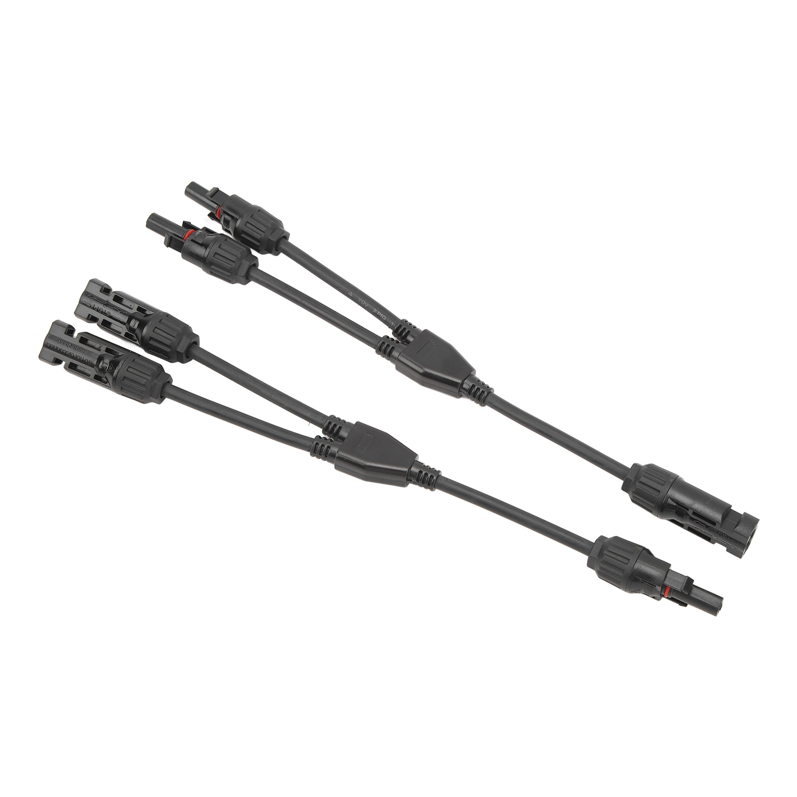 Paar Parallele Y-kabel Für Solarmodule, 2 Auf 1, Solarverbinder, Y-adapter Für Parallele Kabel, Mff Fmm Drahtstecker-werkzeugsatz 30 Cm, 0,98 Fuß