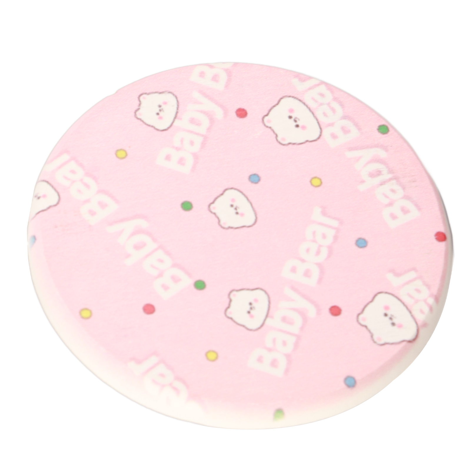 Runder Untersetzer Aus Kieselgur, Wasserabsorbierend, Besteckisolierung, Hitzeschutzmatte, Marmortischdekoration, Rosa Teddybär
