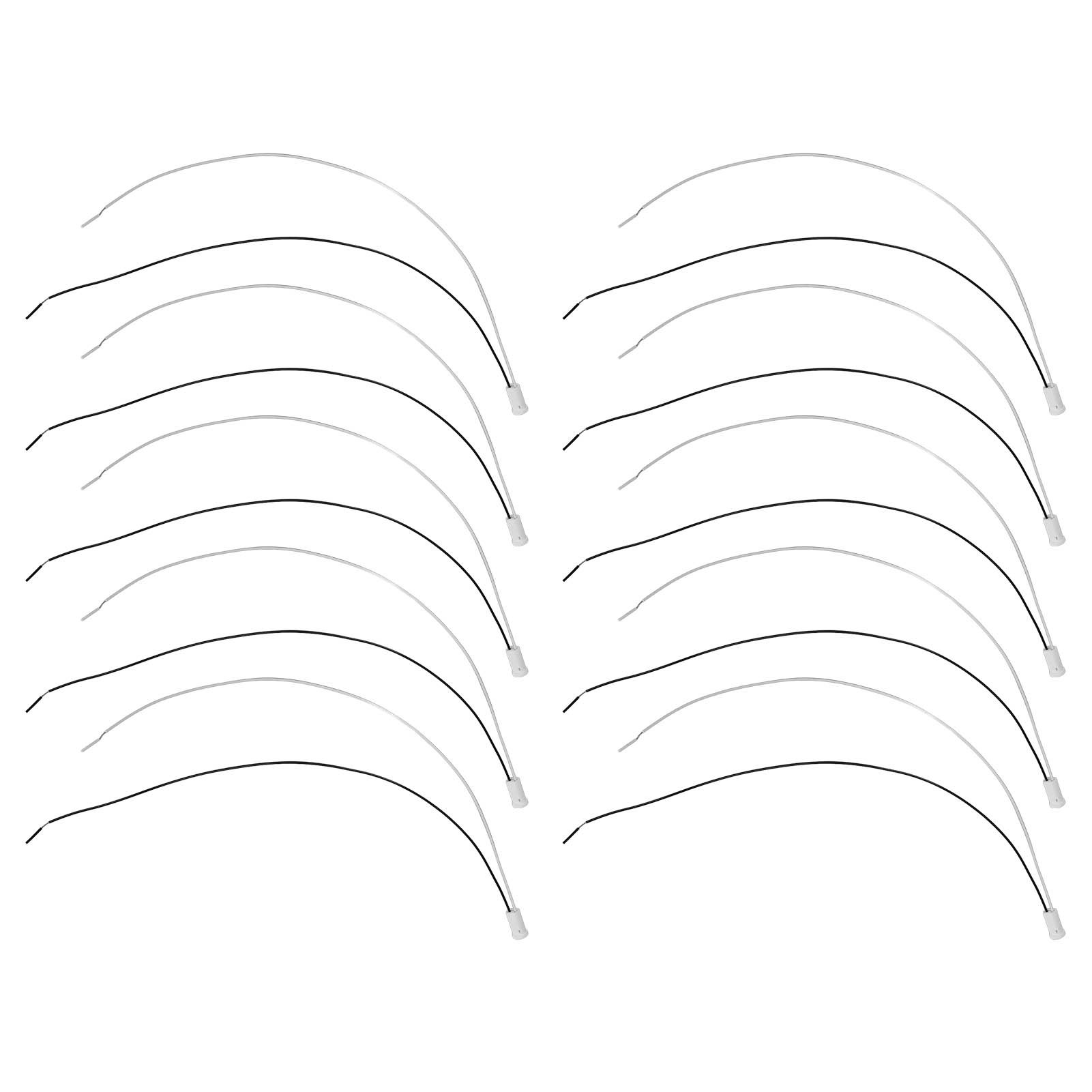 10 Stück G4 Led-lampenfassung Mit Mr11-halogensockel, Keramik-lampenfassung, Zweipoligem Stecker Für 12-v-niedervoltlampen, 30 Cm Kabel