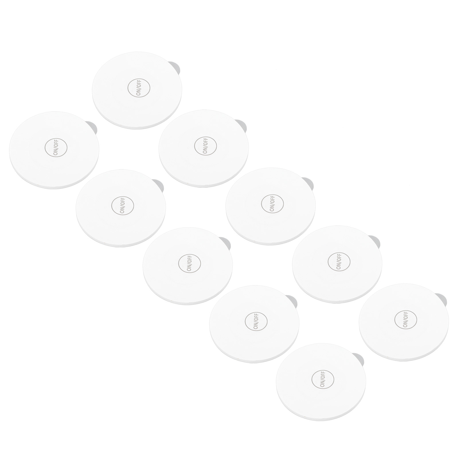 10 Led-flaschenuntersetzer, Led-lichtaufkleber, Weinflaschenlichter, Für Bars, Partys, Hochzeiten, Farbenfroh, 8 Segmente, 6 Cm