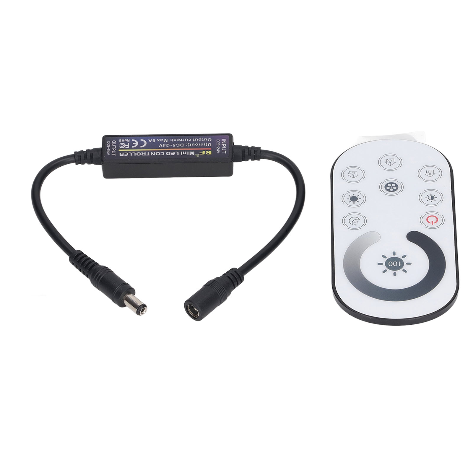Led-controller Mit Berührungsempfindlichem Funkdimmer, Mini-induktions-lichtleisten-controller, Dc 5–24 V, Drahtloser Konstantspannungsregler