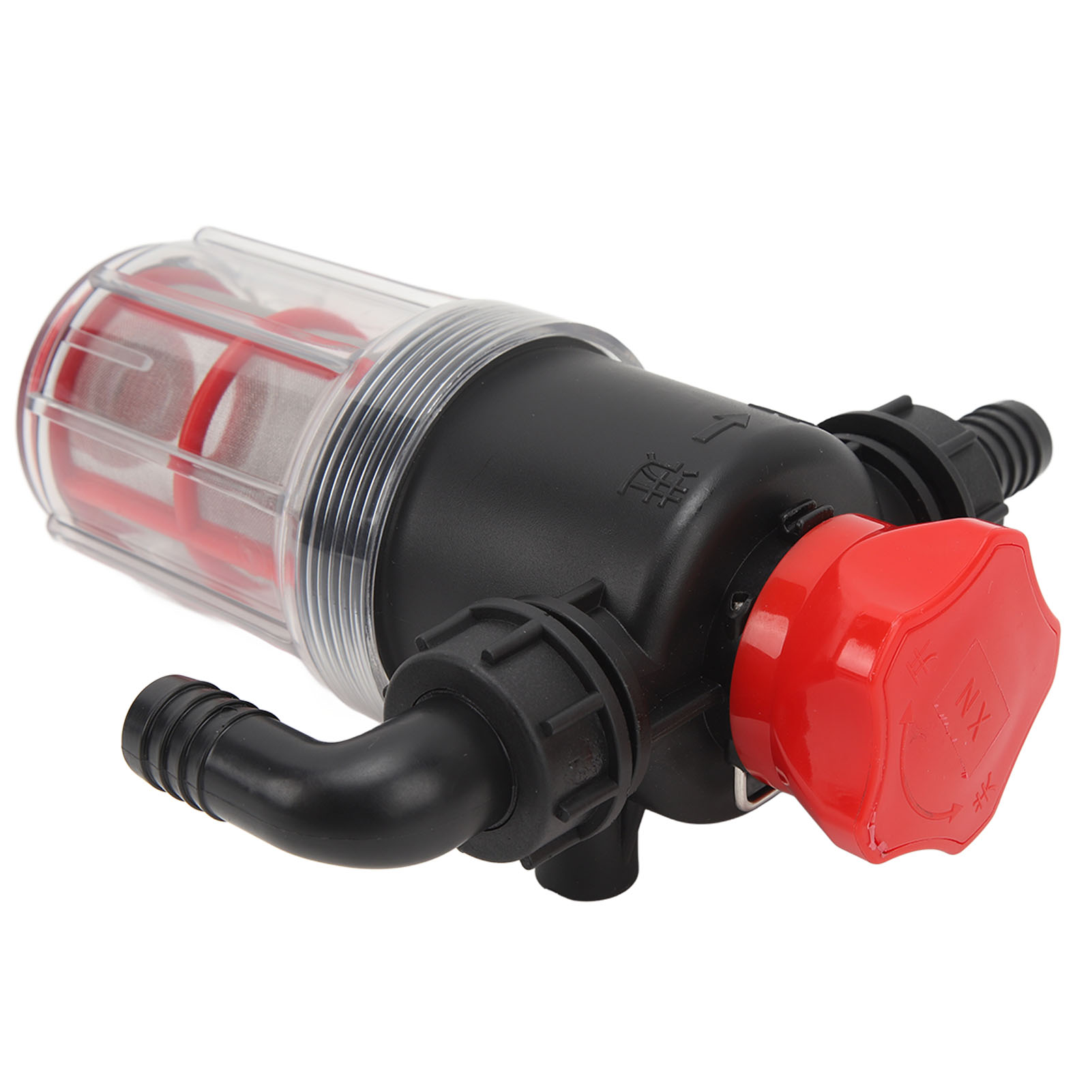 Wasserpumpenfilter Mit 60-mesh-edelstahlsieb, Hochleistungs-rohrleitungsfilter, Transparentes Design, 19-mm-anschluss (g3/4-rohr)