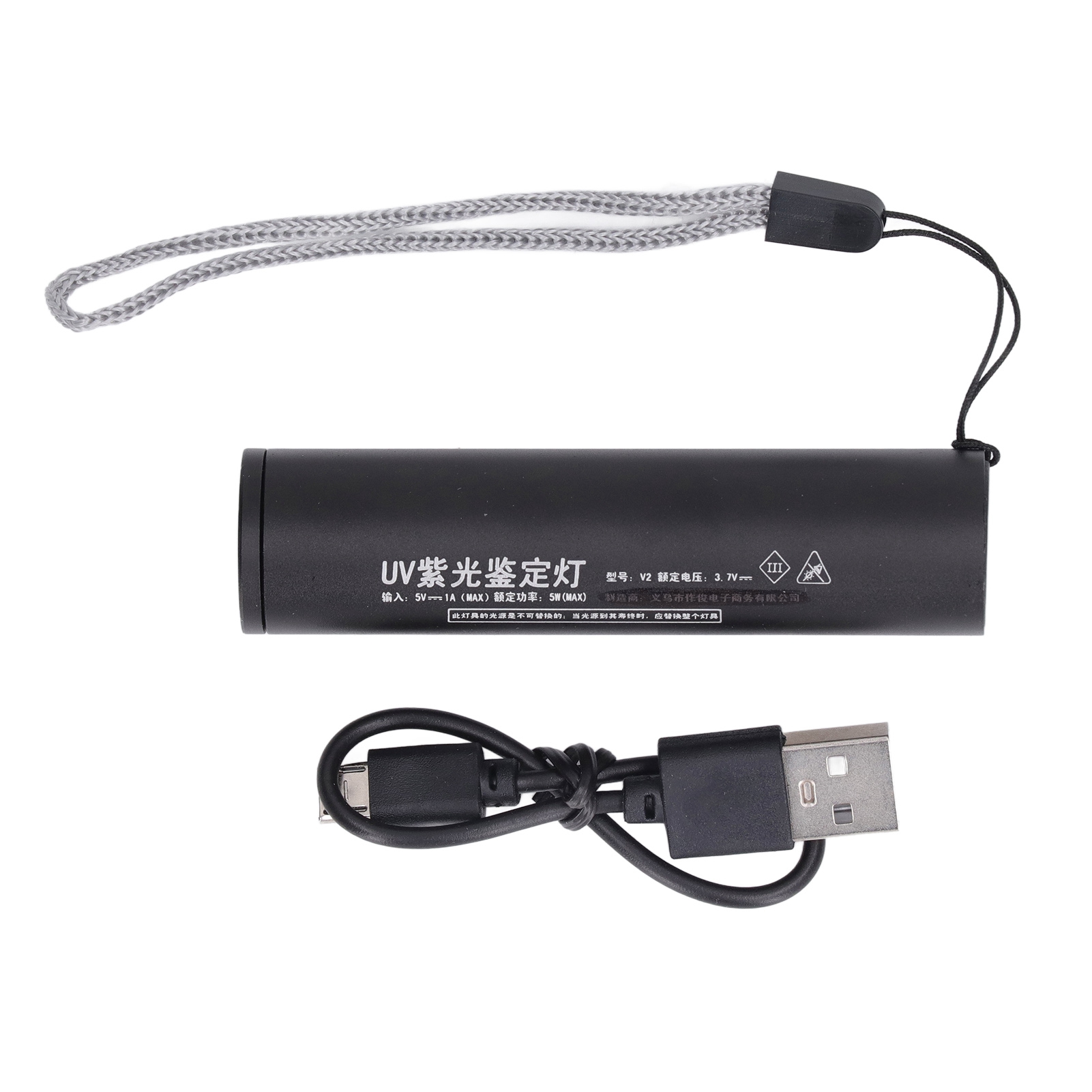 Wiederaufladbare Uv-taschenlampe, Mini-taschenlampe (365 Nm), Schwarzlicht Zum Aufspüren Von Falschgeld Und Tierurin