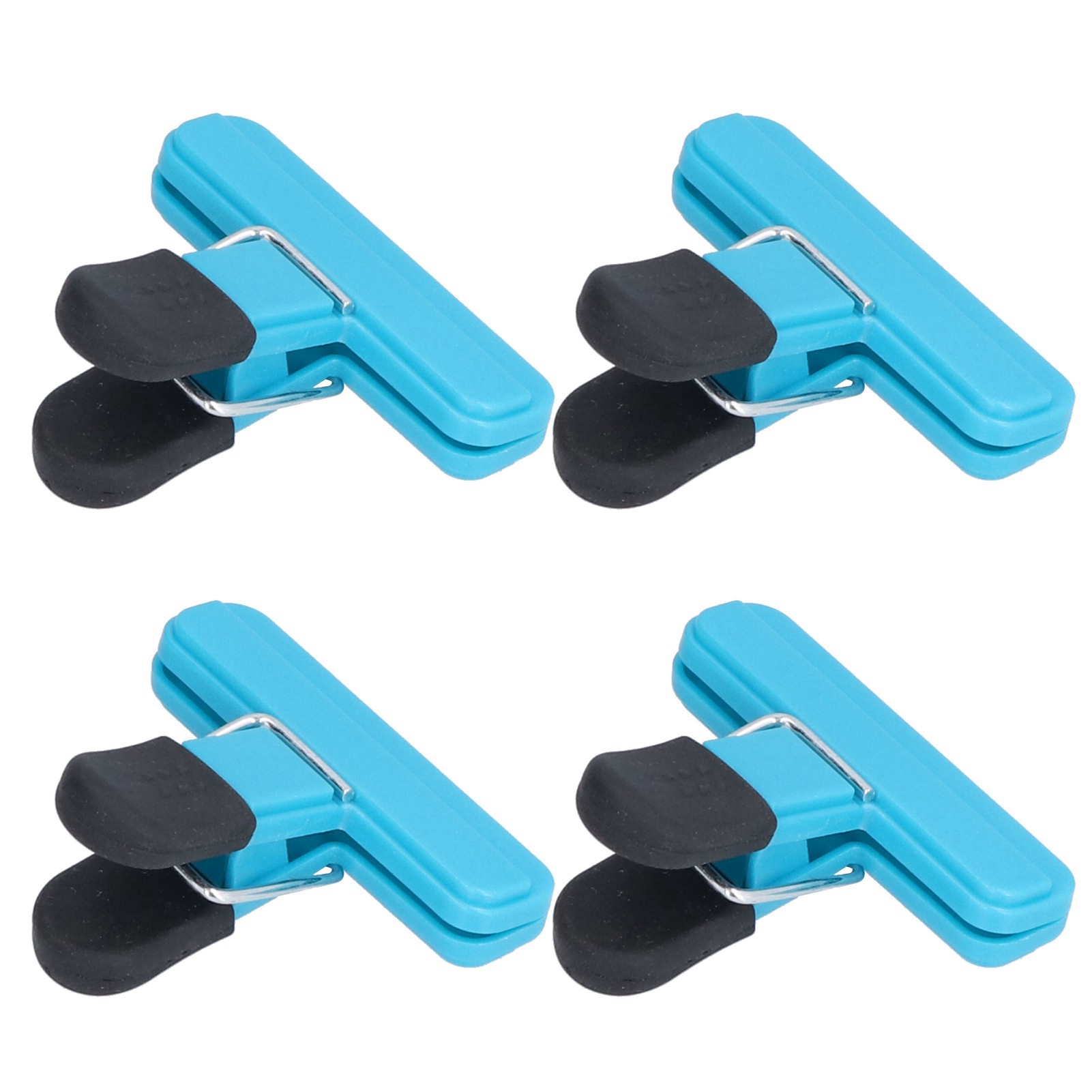 10 Stück Abs-lebensmittelclips Für Chipstüten, Gute Versiegelung Und Multifunktional, Rutschfester Küchenclip, Blau, Groß