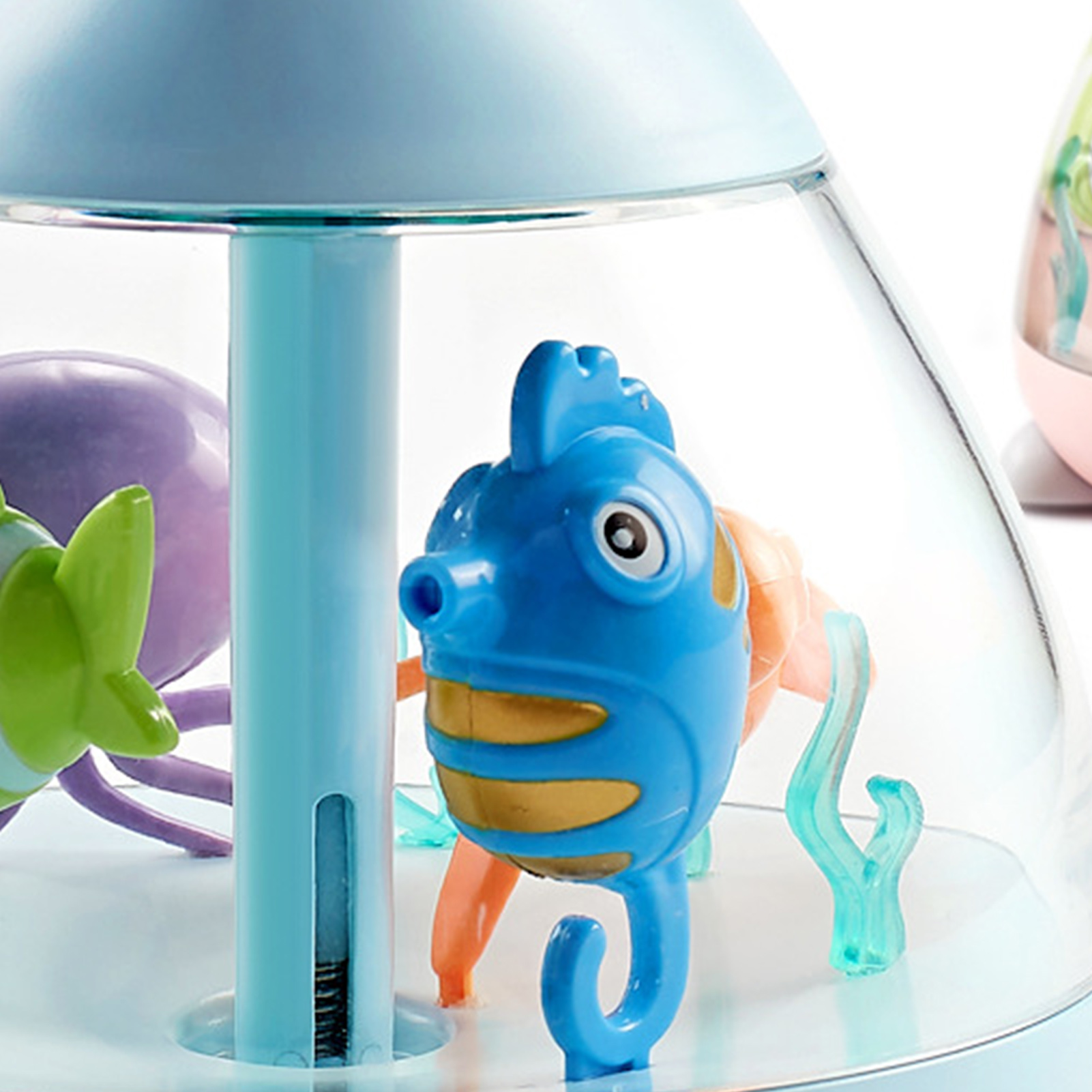 Leiser, Usb-betriebener Tisch-luftbefeuchter, Dekorativ, Mit Meeresmotiven, Kleiner Luftbefeuchter Für Schlafzimmer Und Büro, Blau, Einheitsgröße