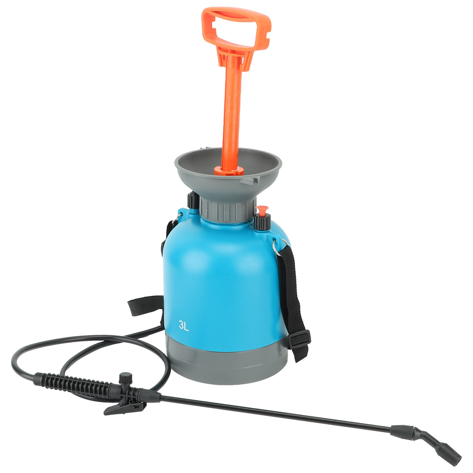 Gartenspritze Mit Druckpumpe, Robuste Gartenspritze Mit Großem Fassungsvermögen, Tragbare Druckspritze Für Garten Und Park, 3 L, Blau
