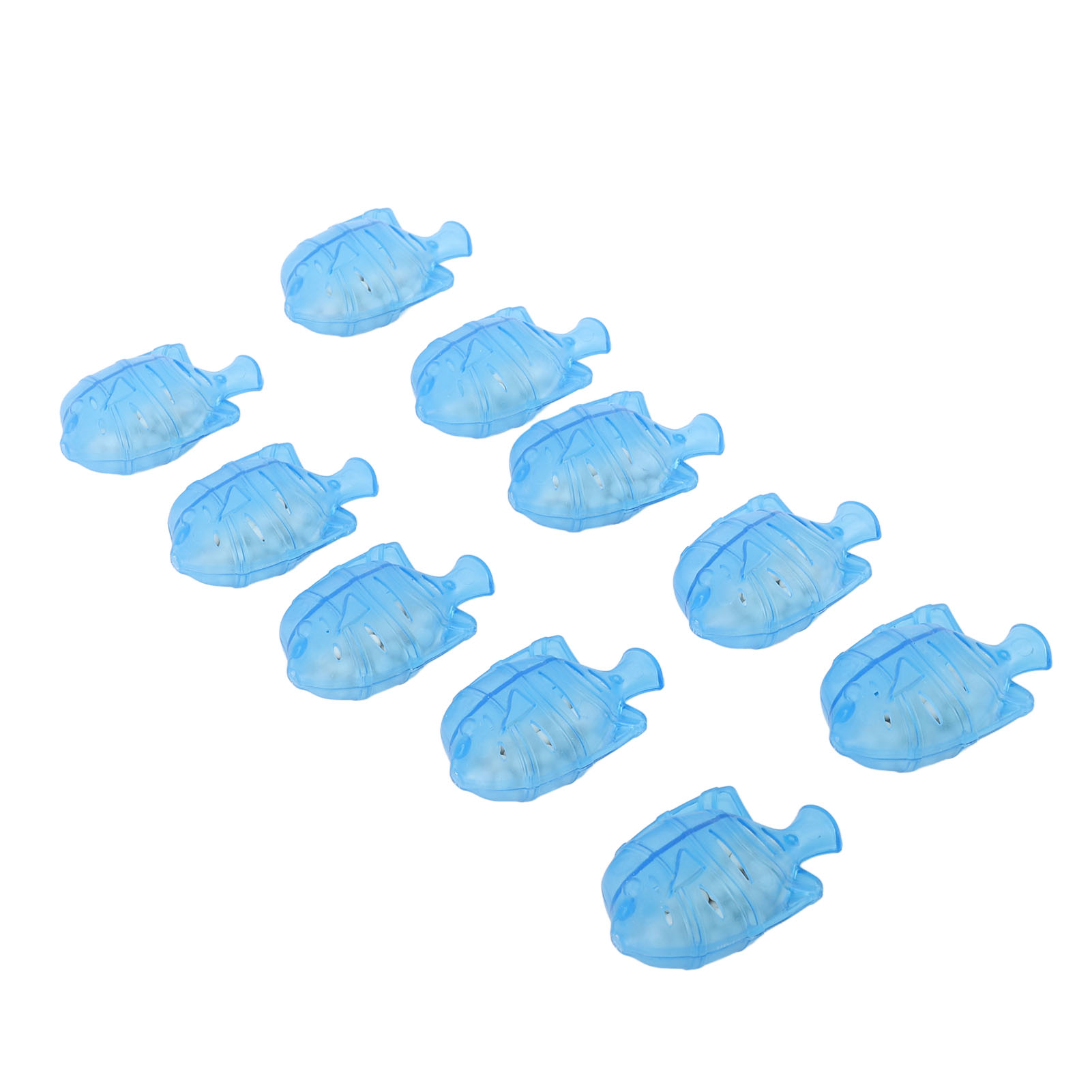 10 Stück Fischförmige Abs-luftbefeuchterreiniger Blau Universal Warm- Und Kaltnebel-luftbefeuchterreiniger