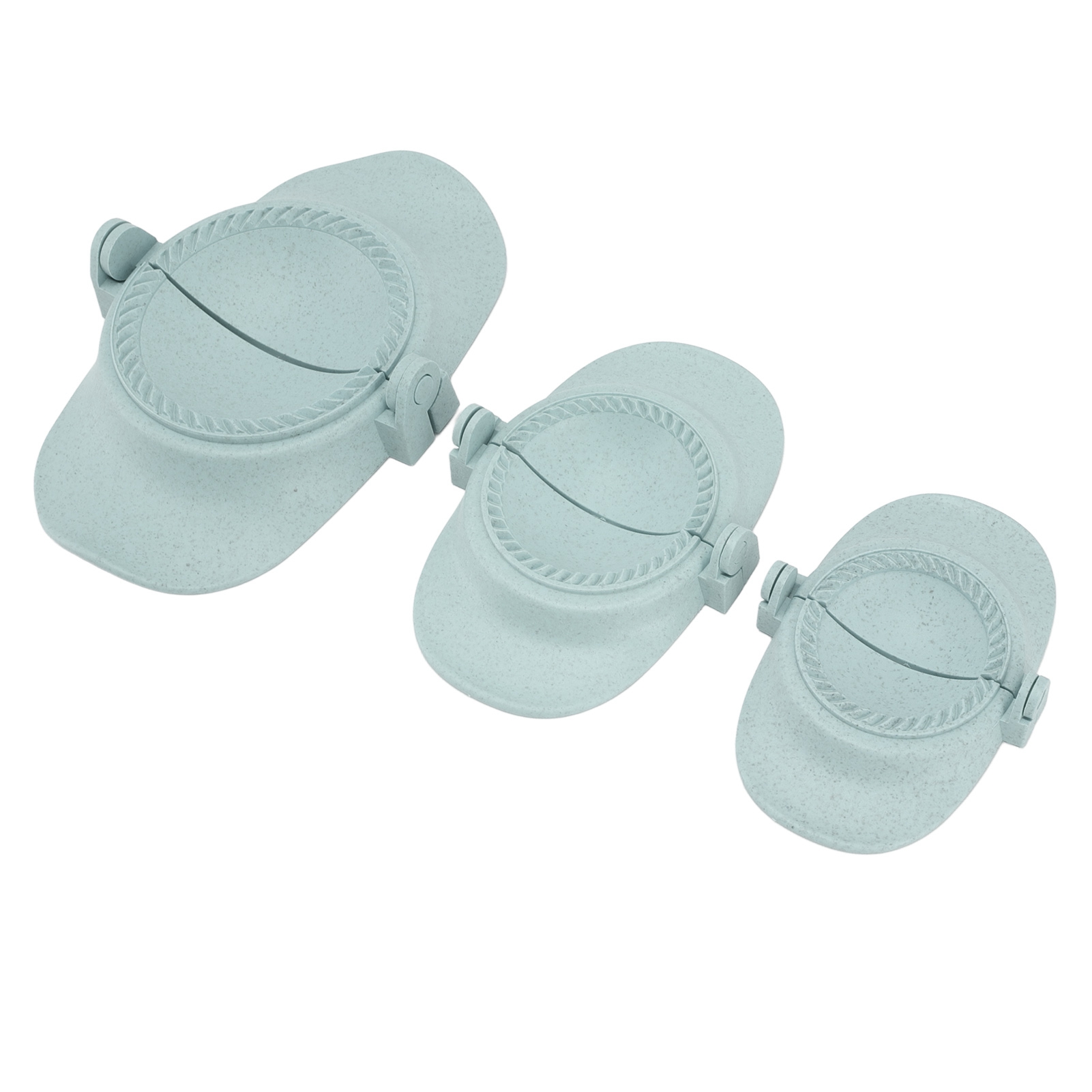 3 Stück Teigtaschenformen, Weizenstroh-empanadas, Verschiedene Größen, Zum Kochen, Blau