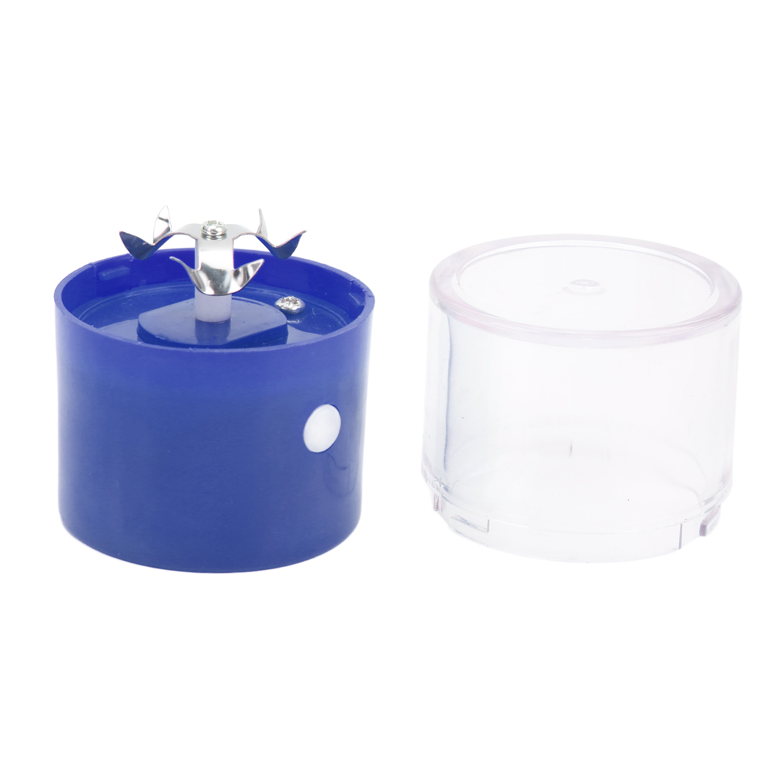 Elektrische Gewürzmühle Aus Edelstahl, Usb-aufladbar, Tragbare Mühle Zum Zerkleinern Von Gewürzen, Kräutern Und Zigaretten, Blau