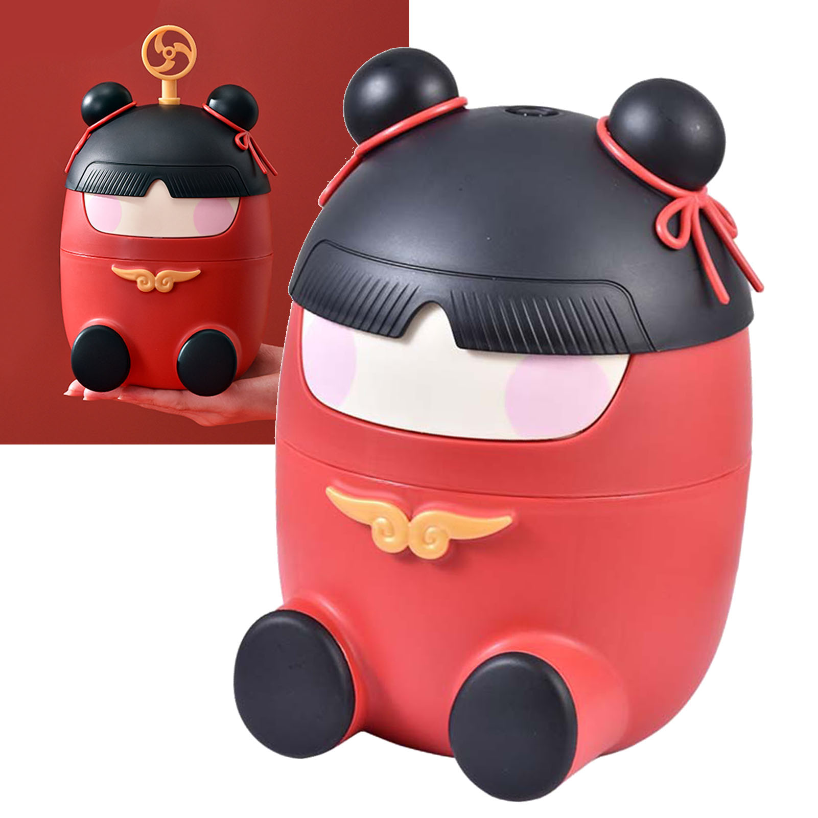Niedliches Sparschwein Mit Schloss Für Jungen Und Mädchen, Aus Kunststoff, Bruchsicher, Großes Fassungsvermögen, Spardose Für Kinder, Rot