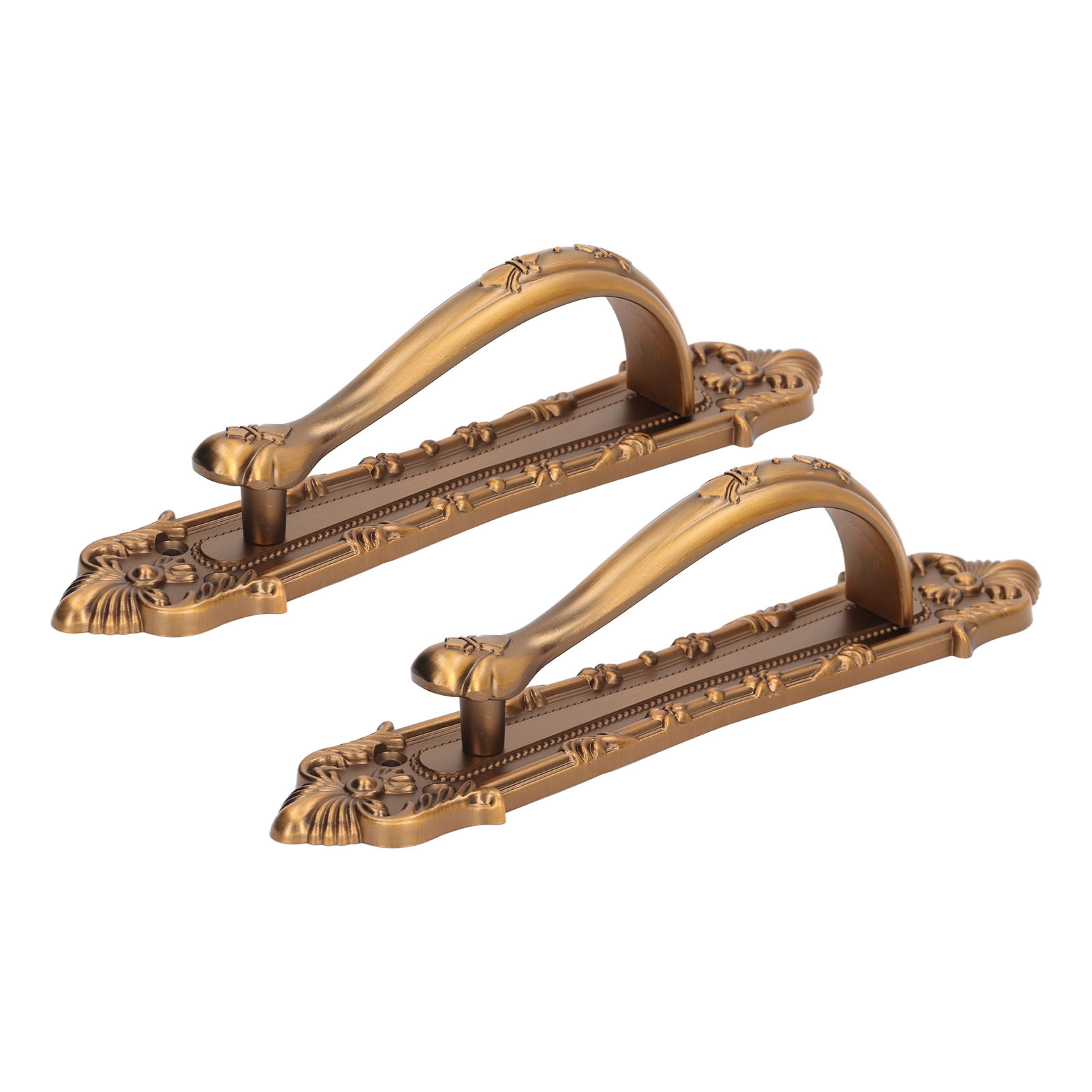 2 Sets Schiebetürgriffe Und -knöpfe, Aluminiumlegierung, Bronze, Schiebetürgriff, Tore Mit Schrauben