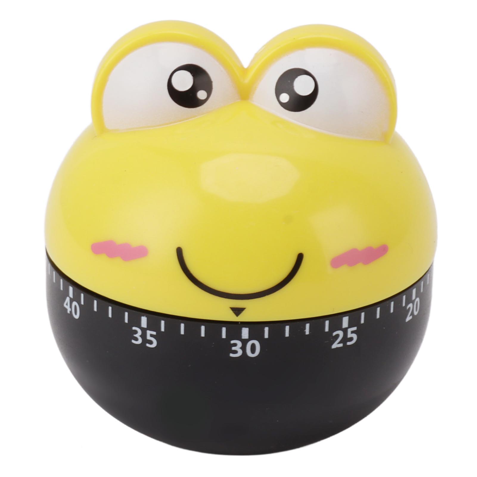 Automatischer Küchentimer Mit Cartoon-maschine, Hochpräzise, Einstellbare 60-minuten-zeitschaltuhr, Mechanisch, Gelb, Ideal Zum Kochenlernen