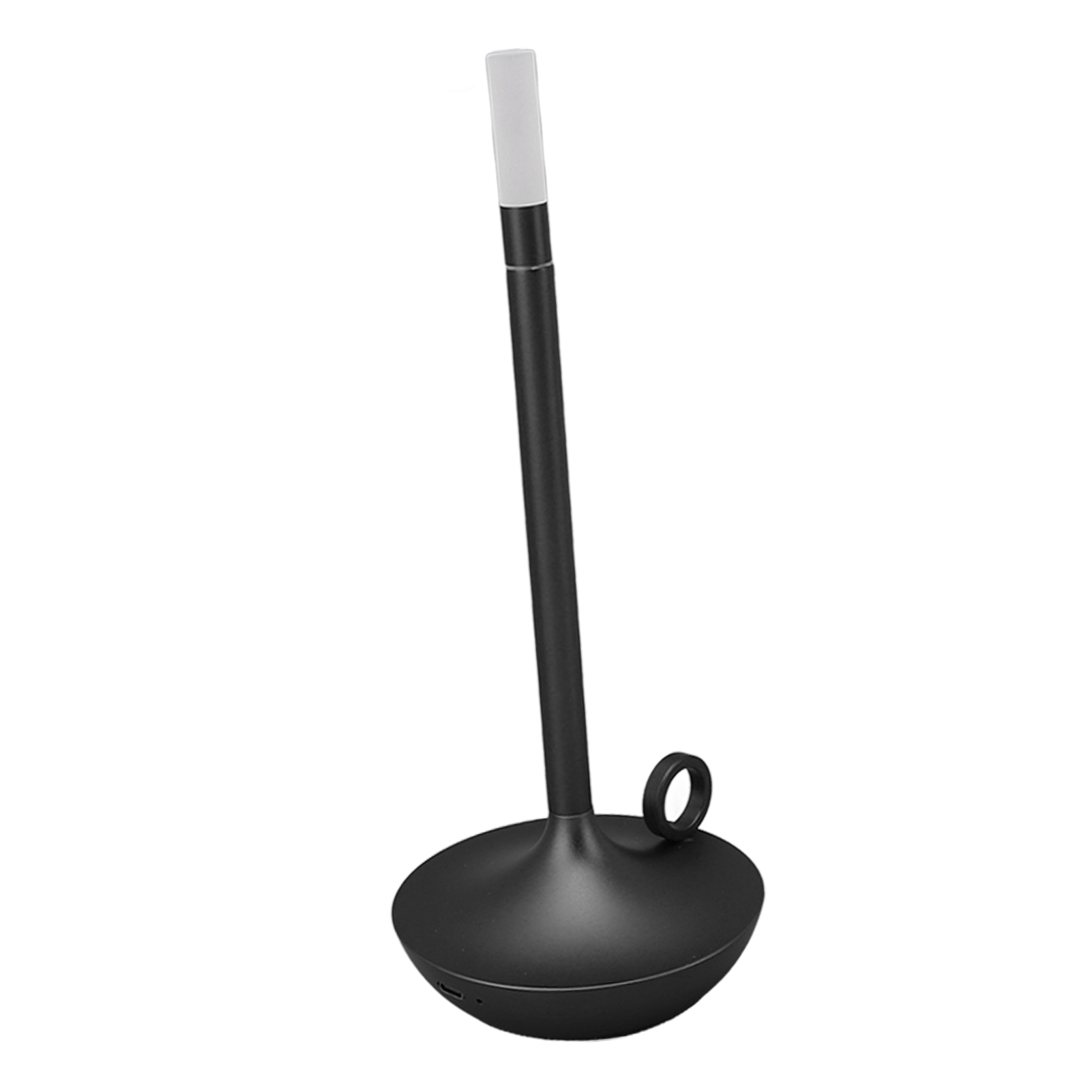 Kabellose Tischleuchte: Innovative Led-schreibtischlampe In Kerzenform, 3 Helligkeitsstufen, Dimmbar, Wiederaufladbar, Schwarz