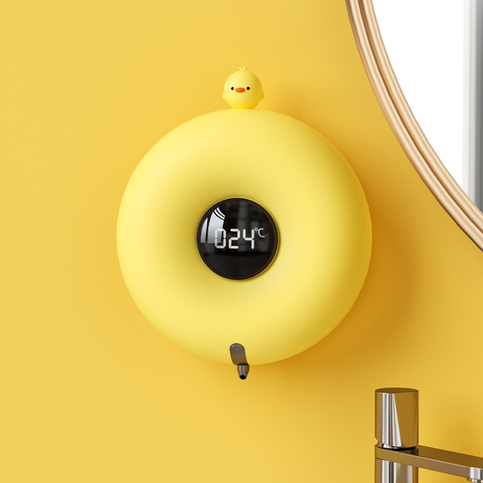 Automatischer Schaumseifenspender, Berührungsloser Flüssigseifenspender Mit Infrarotsensor, Usb-ladefunktion, Gelbes Huhn