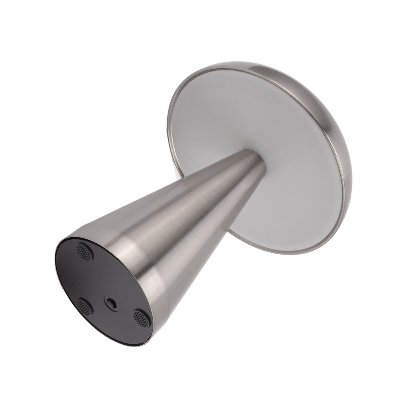 Pilzförmige Tischleuchte, Modern, Minimalistisch, Industriell, 3-farbig, Dimmbar, Wiederaufladbar, Innovativ, Berührungsempfindlich, Silber