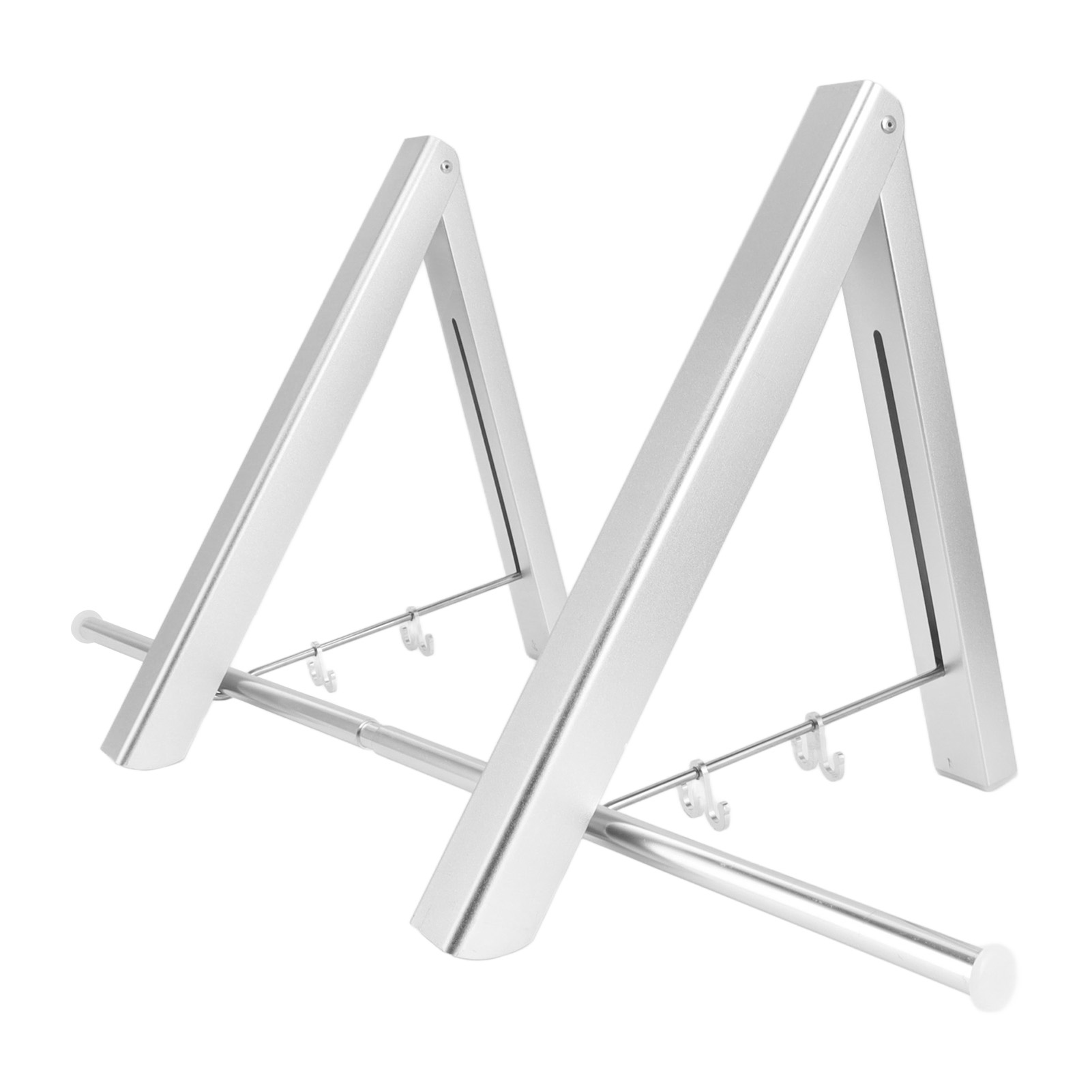Wandmontierter, Einziehbarer Kleiderständer Aus Aluminium, Unsichtbar, Zum Trocknen Auf Dem Balkon, Silber