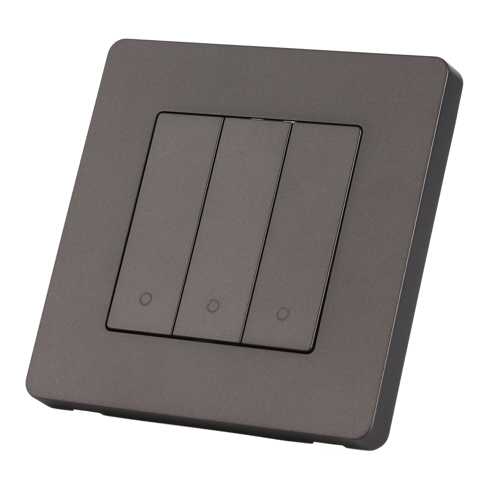 3-kanal-smart-app-bedienfeld Mit Intelligentem Zeitschalter, Reflektierender Oberfläche, Ac100–240 V, Grau