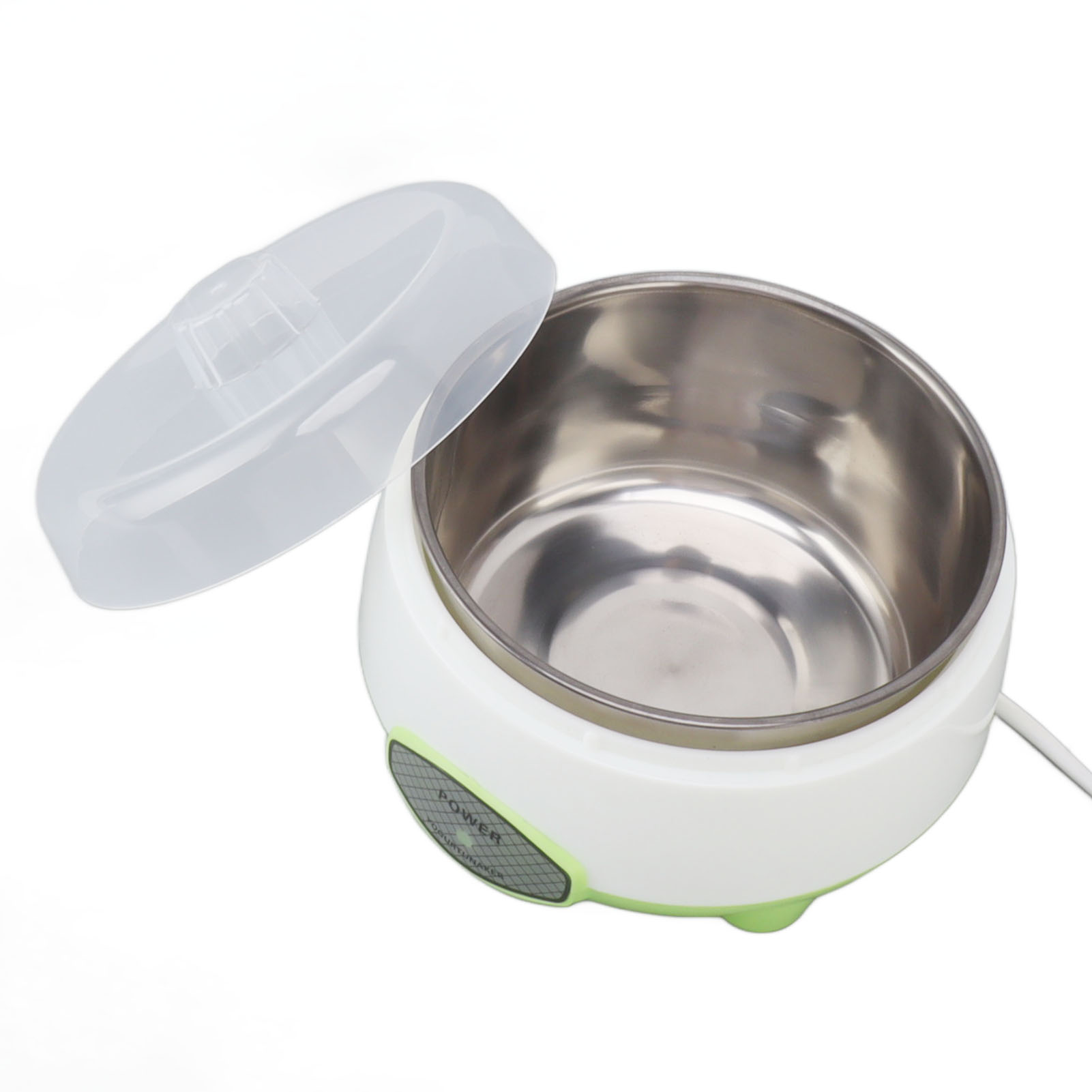 Kompakter Joghurtbereiter, Edelstahlbehälter, Für Selbstgemachten Joghurt, Grün, 15 W, Eu-stecker, 220 V