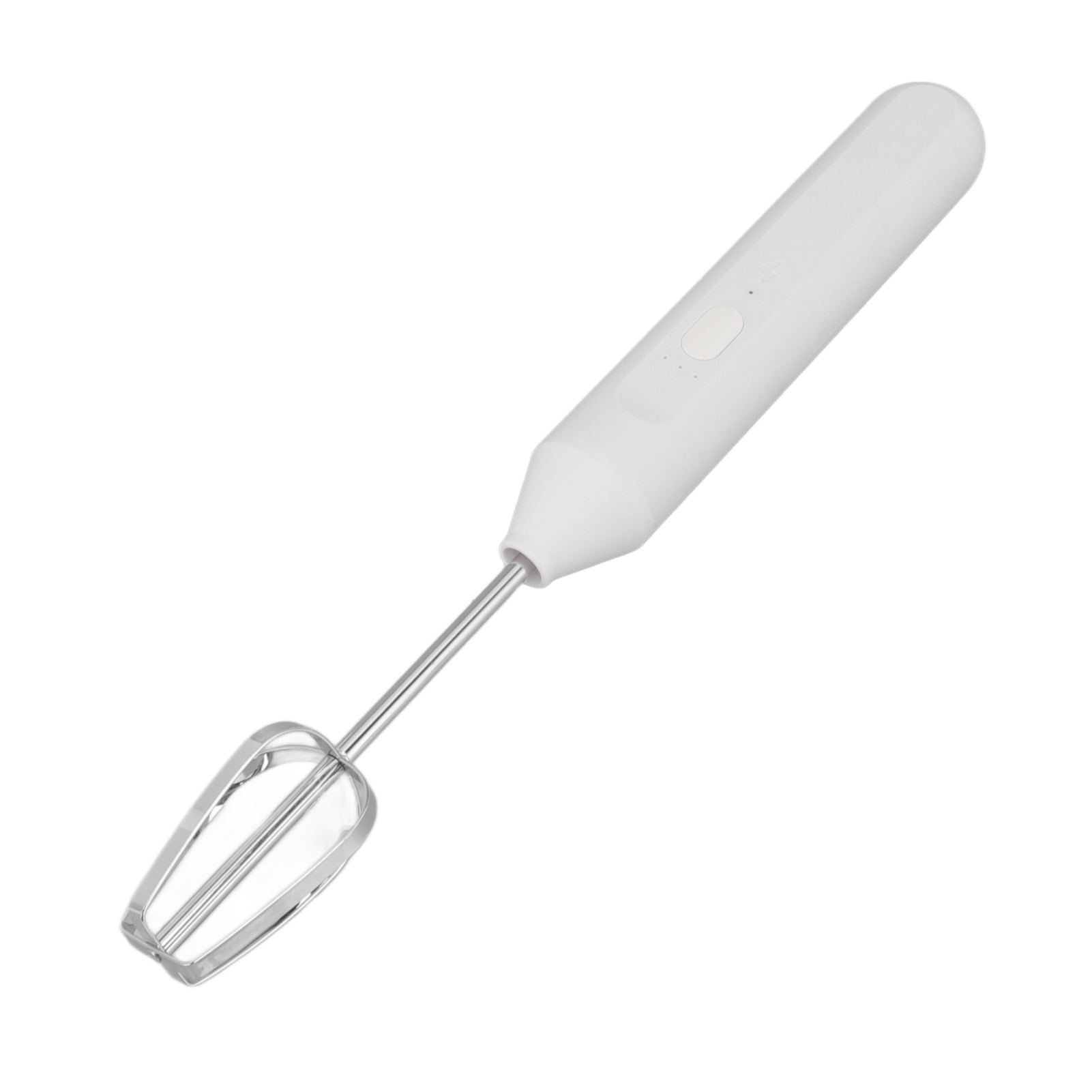 Elektrischer Handmixer, Elektrischer Milchaufschäumer, Kaffeemixer, Milchshake-mixer, Aufschäumer, Küchenhelfer, Weiß