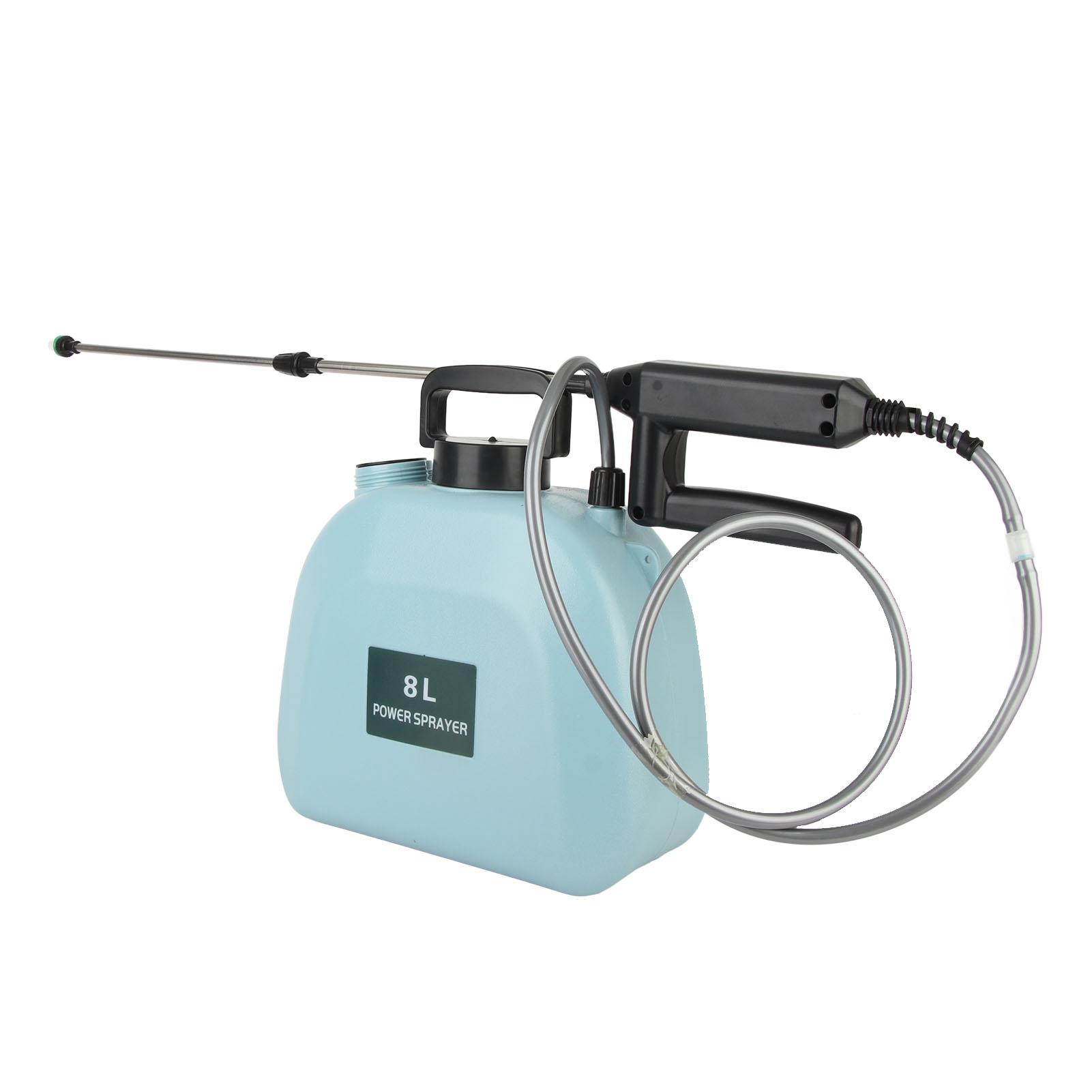Elektrisches Sprühgerät (8 Liter) Mit Rutschfestem Griff, 2000-mah-akku, Schultergurt, Für Den Hausgebrauch, Blau