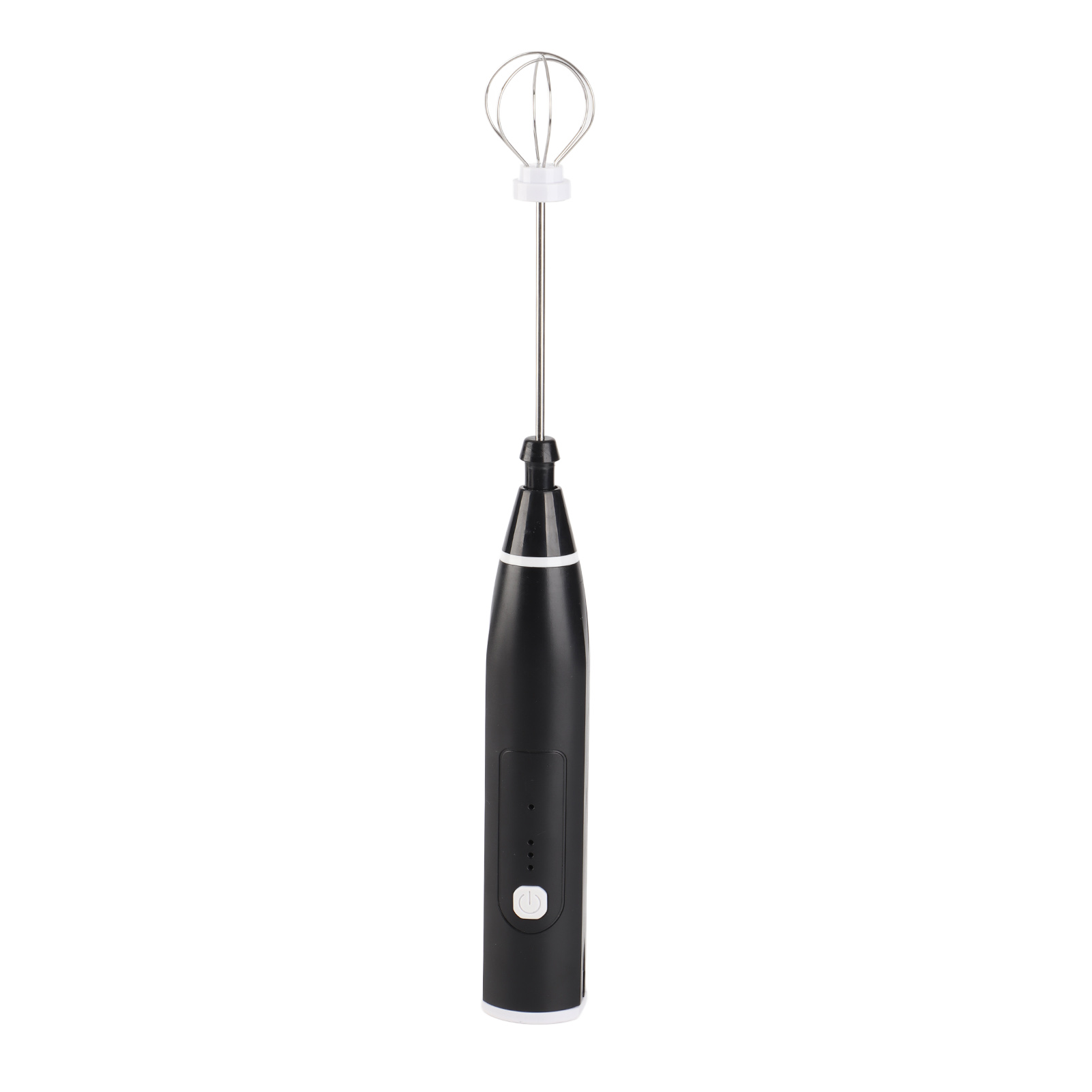 Schwarzer Elektrischer Handmixer, 3 Geschwindigkeitsstufen, Usb-ladefunktion, Komfortabler Edelstahlgriff, Mini-handmixer Mit Eiertrenner