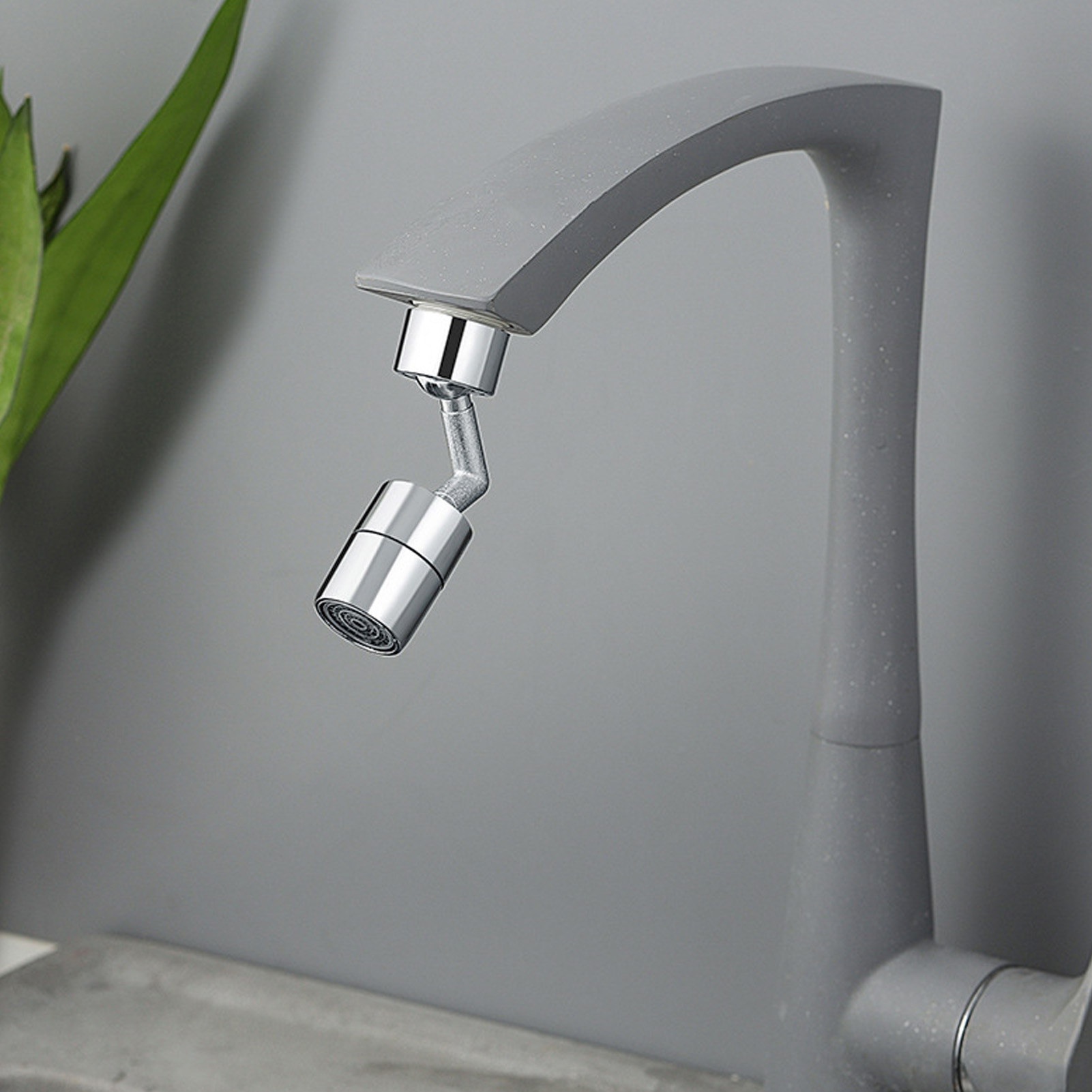 Universelle, Um 360 Grad Schwenkbare Wasserhahnverlängerung, Komplett Aus Kupfer, Mit Spritzschutz-luftsprudler, Für Küchenarmaturen