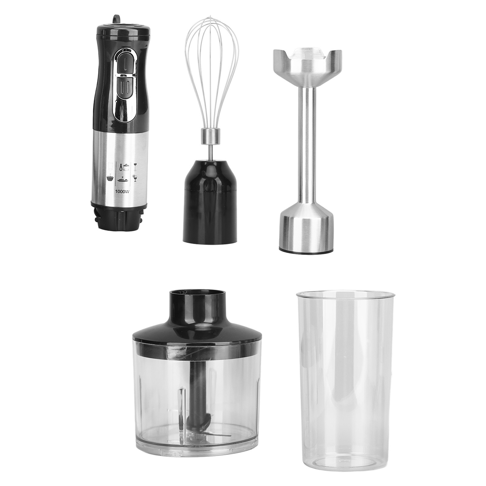 4-in-1-elektro-stabmixer, Eierquirl, Rührgerät, Fleischwolf, Küchenhelfer, 1000 W, 220 V, Eu-stecker