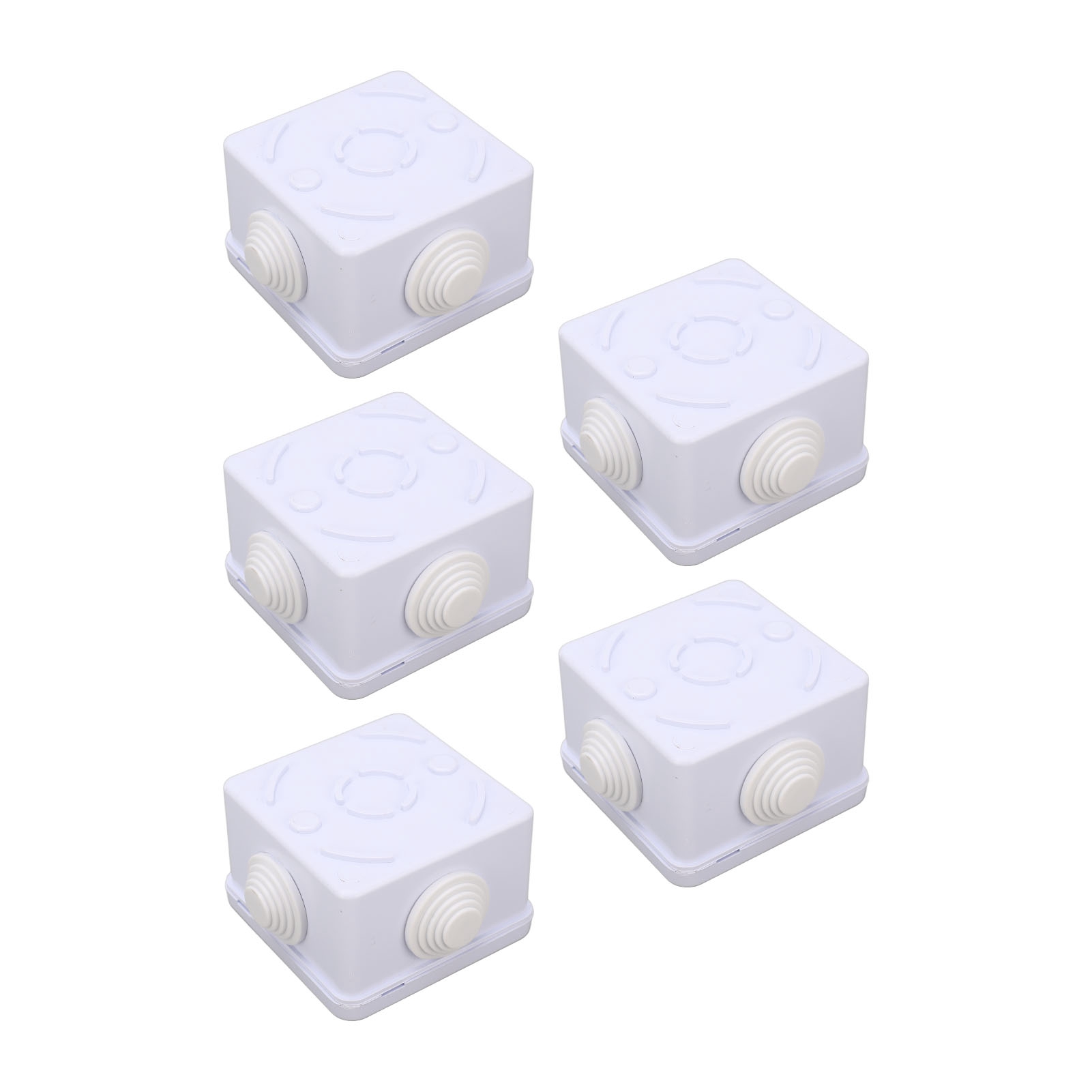 5-teilige Wasserdichte Kabelbox Aus Kunststoff Mit Gummistopfen, Ip55 Wasserdichte Anschlussdose