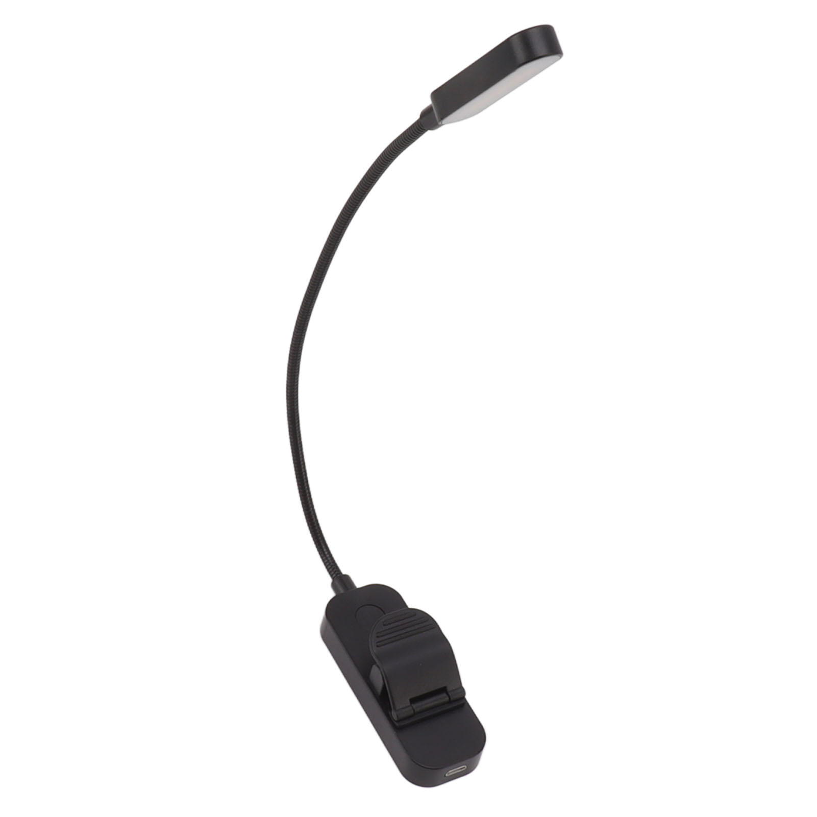 Wiederaufladbare Usb-leselampe, Anti-lese-funktion, Clip, 3 Helligkeitsstufen, Stufenloses Dimmen, 8 Leds, Einschlafhilfe, Schwarz