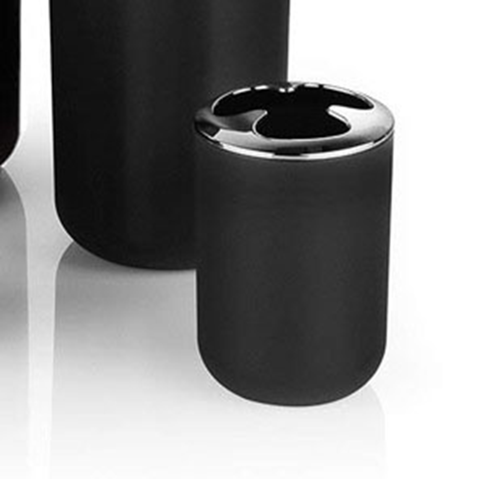 Abfalleimer-set, Zahnbürstenhalter, Wc-bürste, Seifenschale, Lotionspender, Schwarz, Hotelbadezimmer-accessoires
