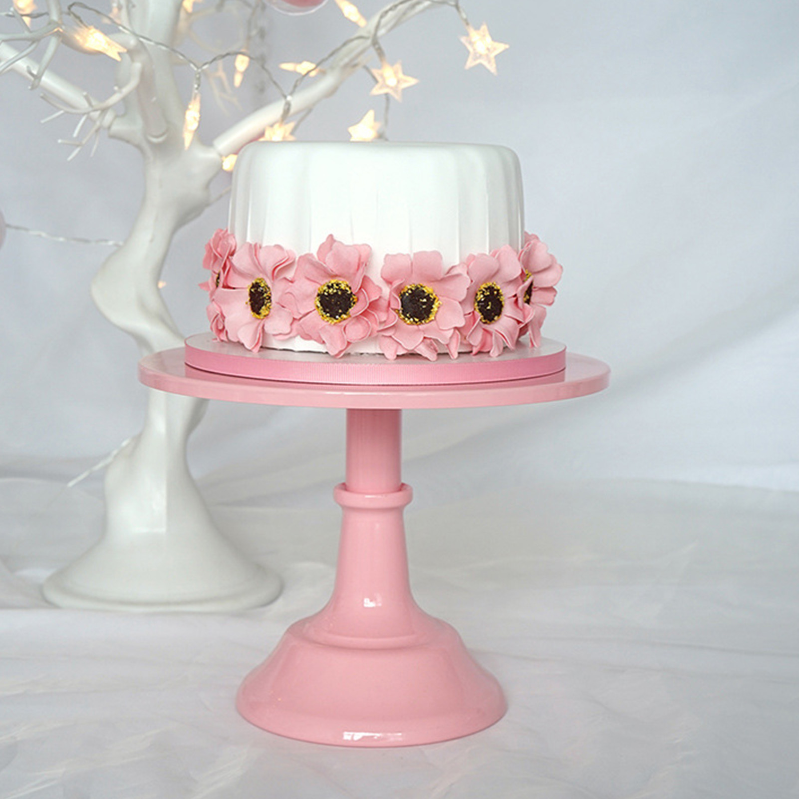 Kuchenständer, Minimalistisch, Stabil, Dekorativ, Multifunktional, Tabletthalter Für Kuchen, Cupcakes, Desserts, Obst, Rosa, Größe S