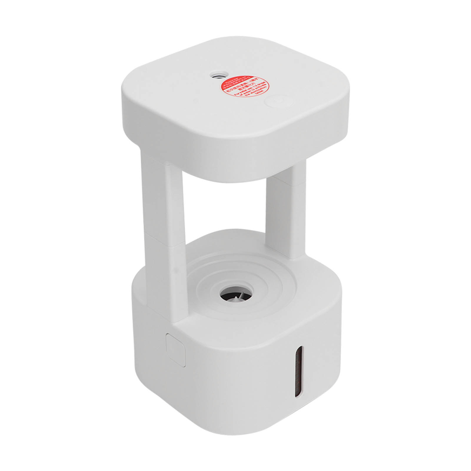 Luftbefeuchter Mit Sprühnebel, Haushaltsstecker, 580 Ml, Anti-schwerkraft-luftbefeuchter Mit Wassertropfen, Für Schlafzimmer, Büro, Weißes Licht