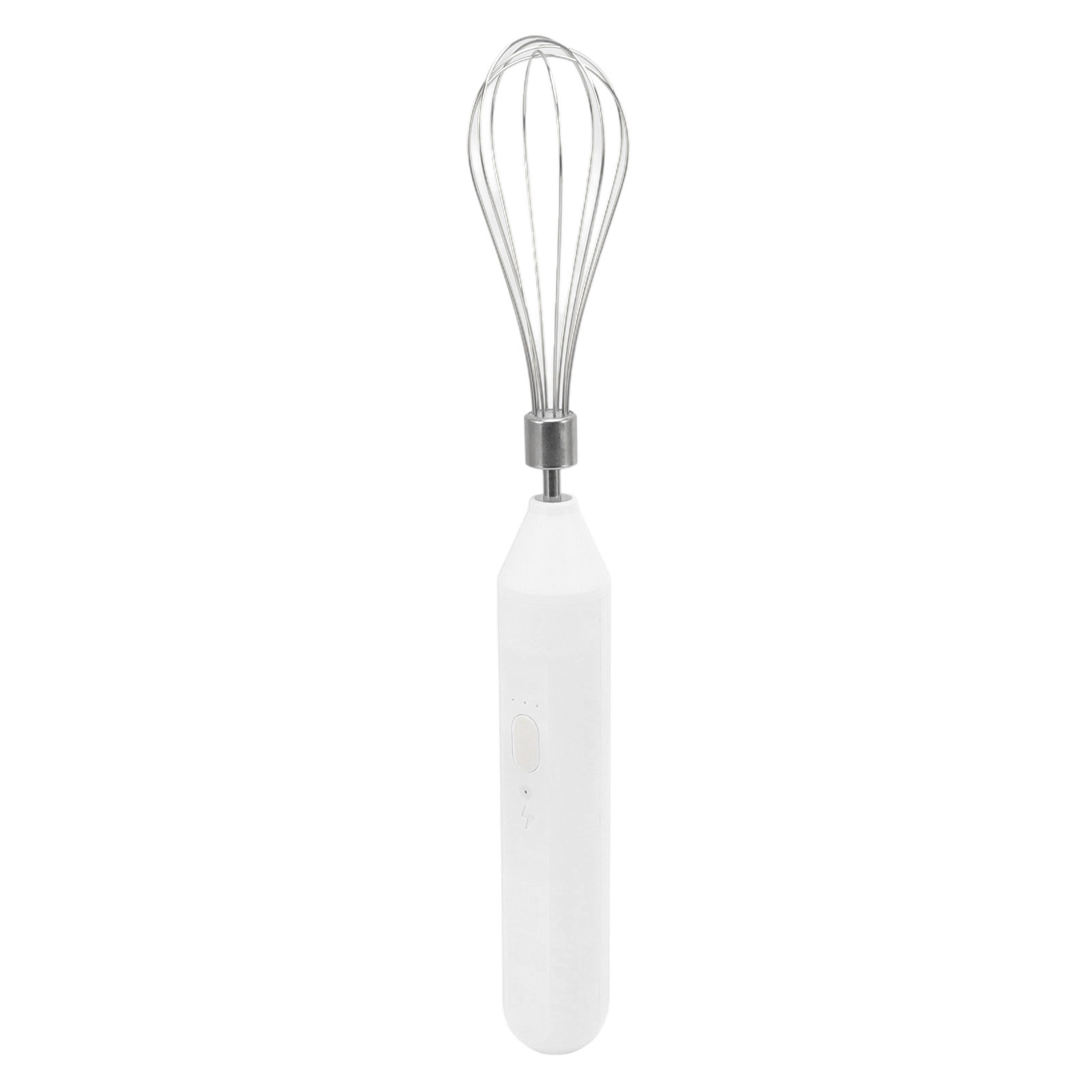 Elektrischer Eierquirl, Tragbarer, Per Usb Aufladbarer Milchaufschäumer, Tragbarer, Kabelloser Getränkemixer Mit Stahlbesen, Weiß