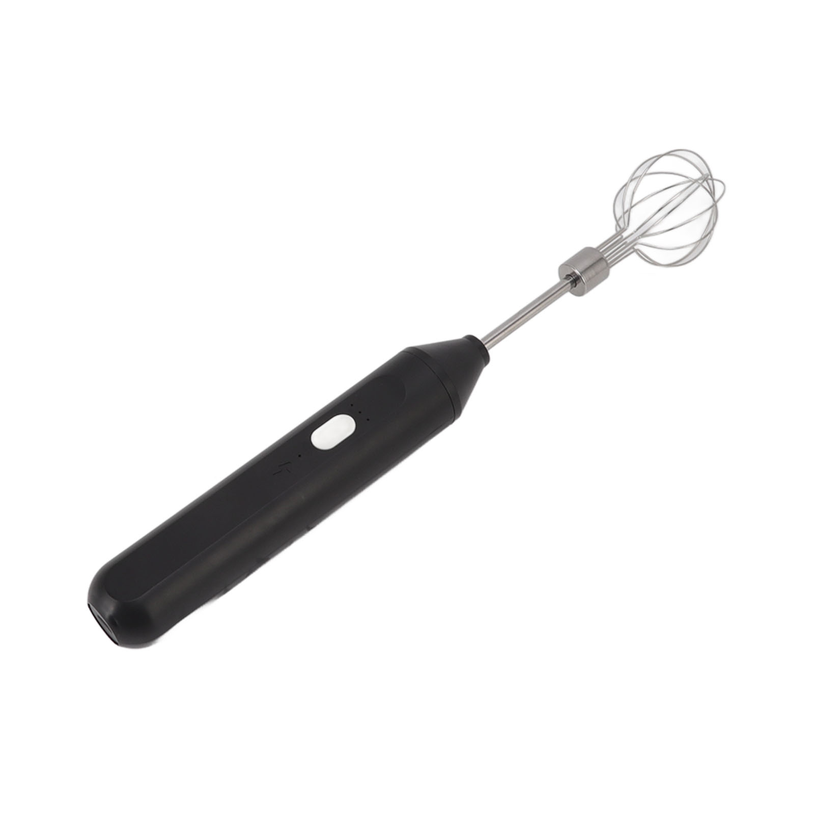 Elektrischer Handmixer, Drei Geschwindigkeitsstufen, Batteriebetrieben, Milchaufschäumer Zum Backen, Schwarz