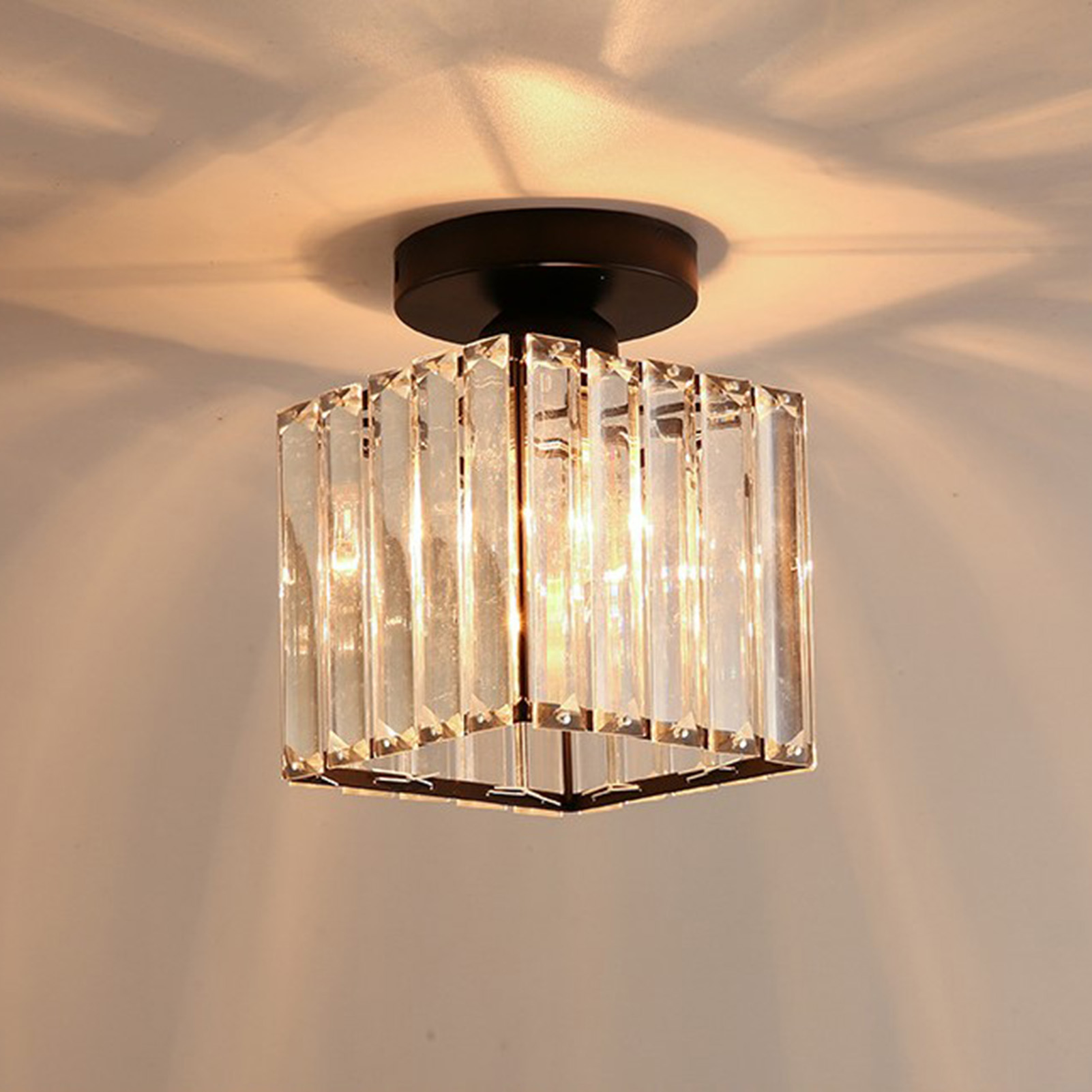 Deckenlampenschirm, Lampenschirm, Schlichtes Und Elegantes Design, Quadratisch, Ohne Leuchtmittel