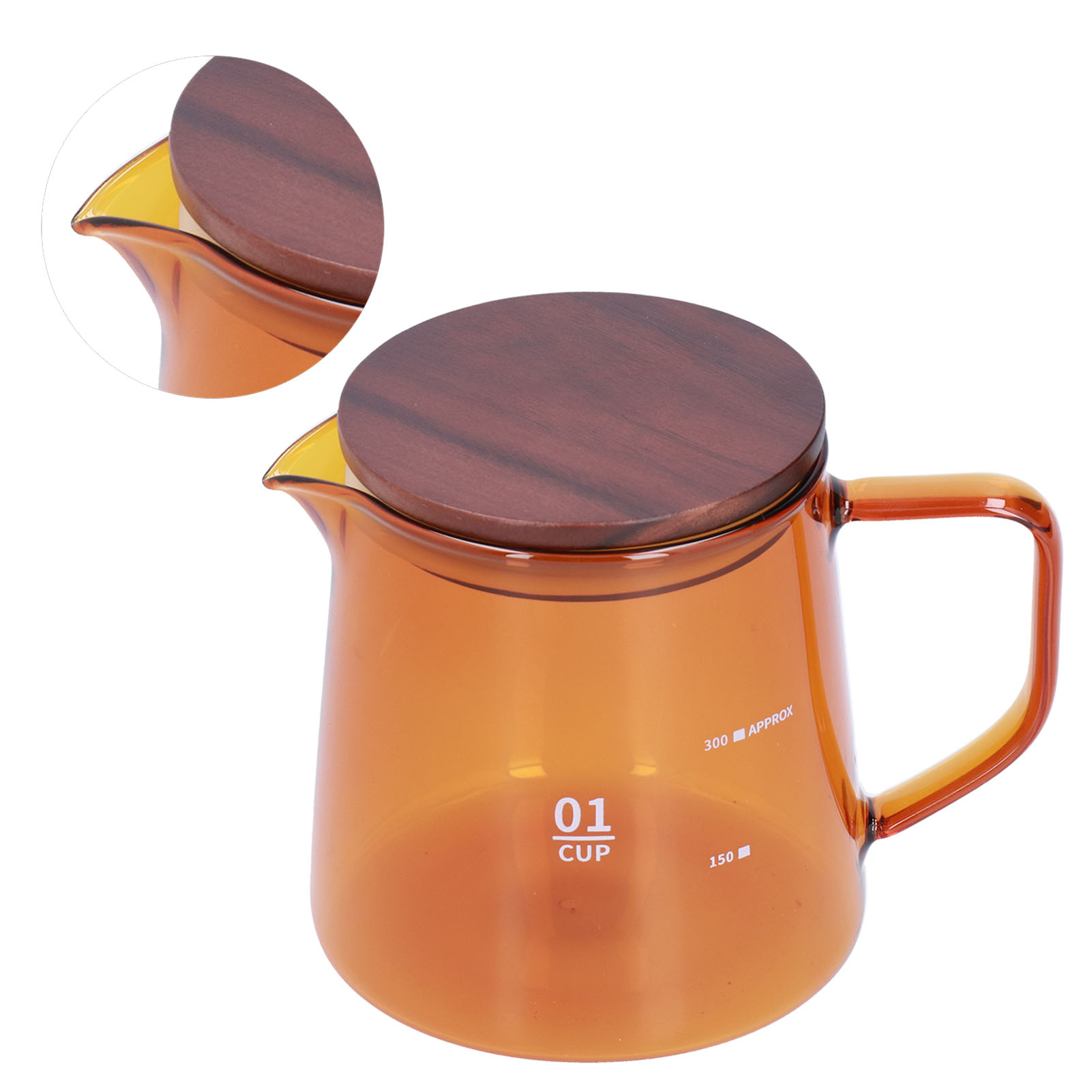 Teetasse Aus Borosilikatglas, 300 Ml, Hitzebeständig, Für Den Hausgebrauch, Kaffee- Und Wasserbehälter Mit Deckel, Braun