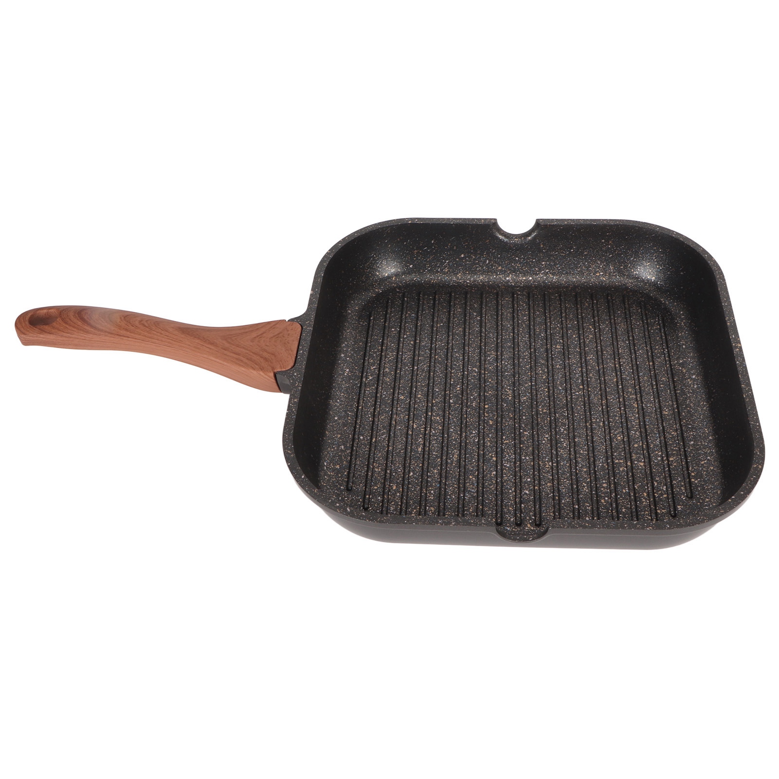 Grillpfanne, Aluminium, Induktionsgeeignet, Quadratisch, Zum Braten Zu Hause, Steakpfanne, Antihaftbeschichtet, L