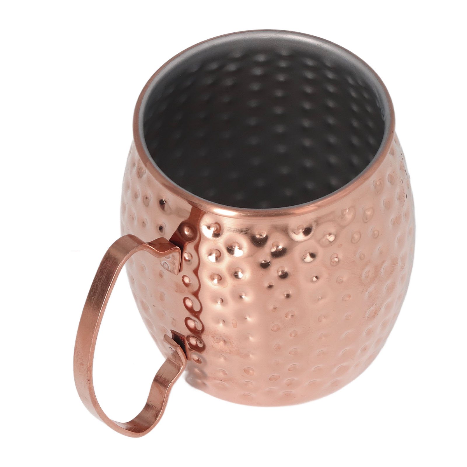 Moscow Mule Becher, Exquisit, Aus Edelstahl 304, Großes Fassungsvermögen (500 Ml), Für Bars, Hotels Und Restaurants, Roségoldfarben
