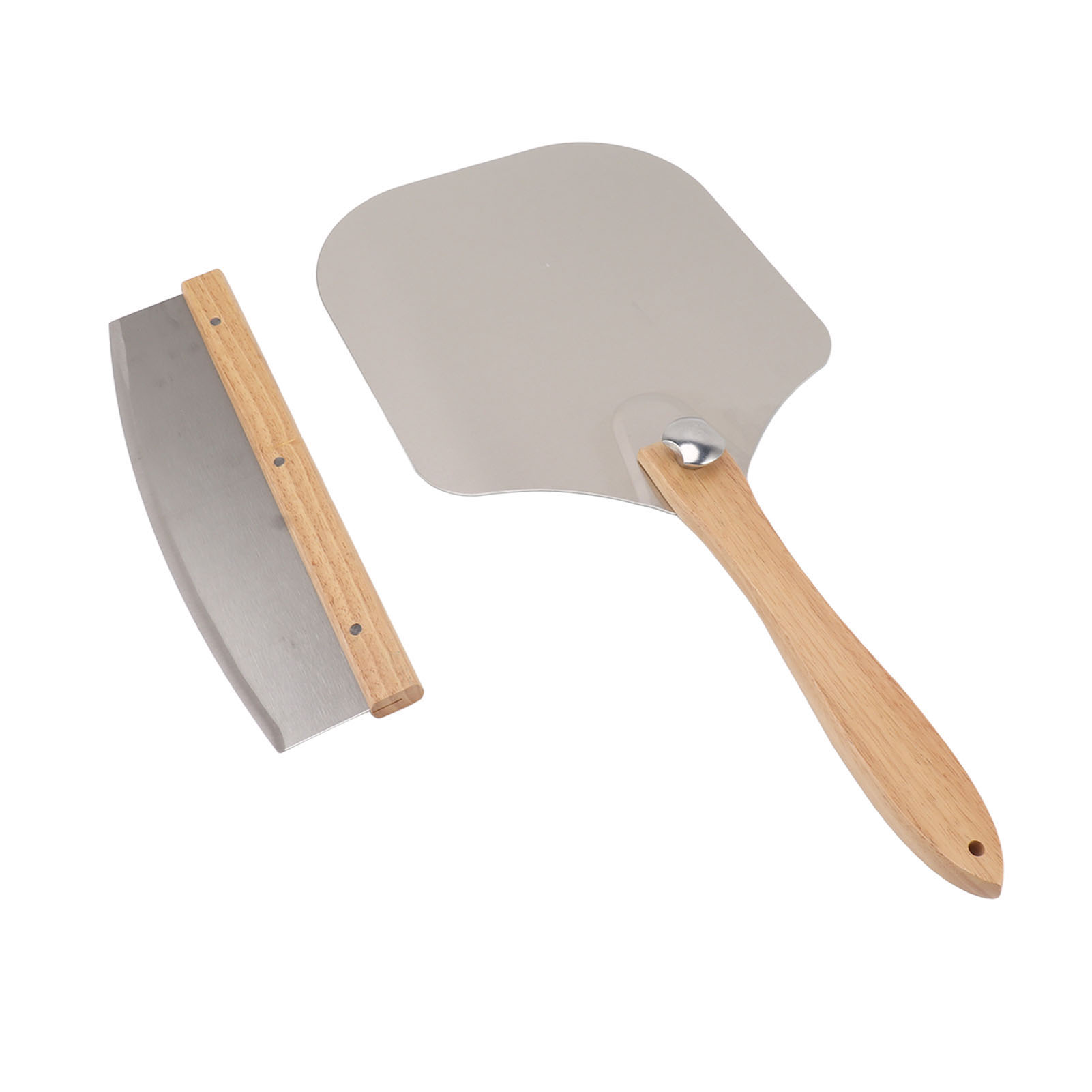 Pizzaschneider-set, Pizzaschieber, 30 Cm, Mit Pizzaschneider, Ergonomisches Set Zum Einfachen Abziehen Von Pizza Zum Backen